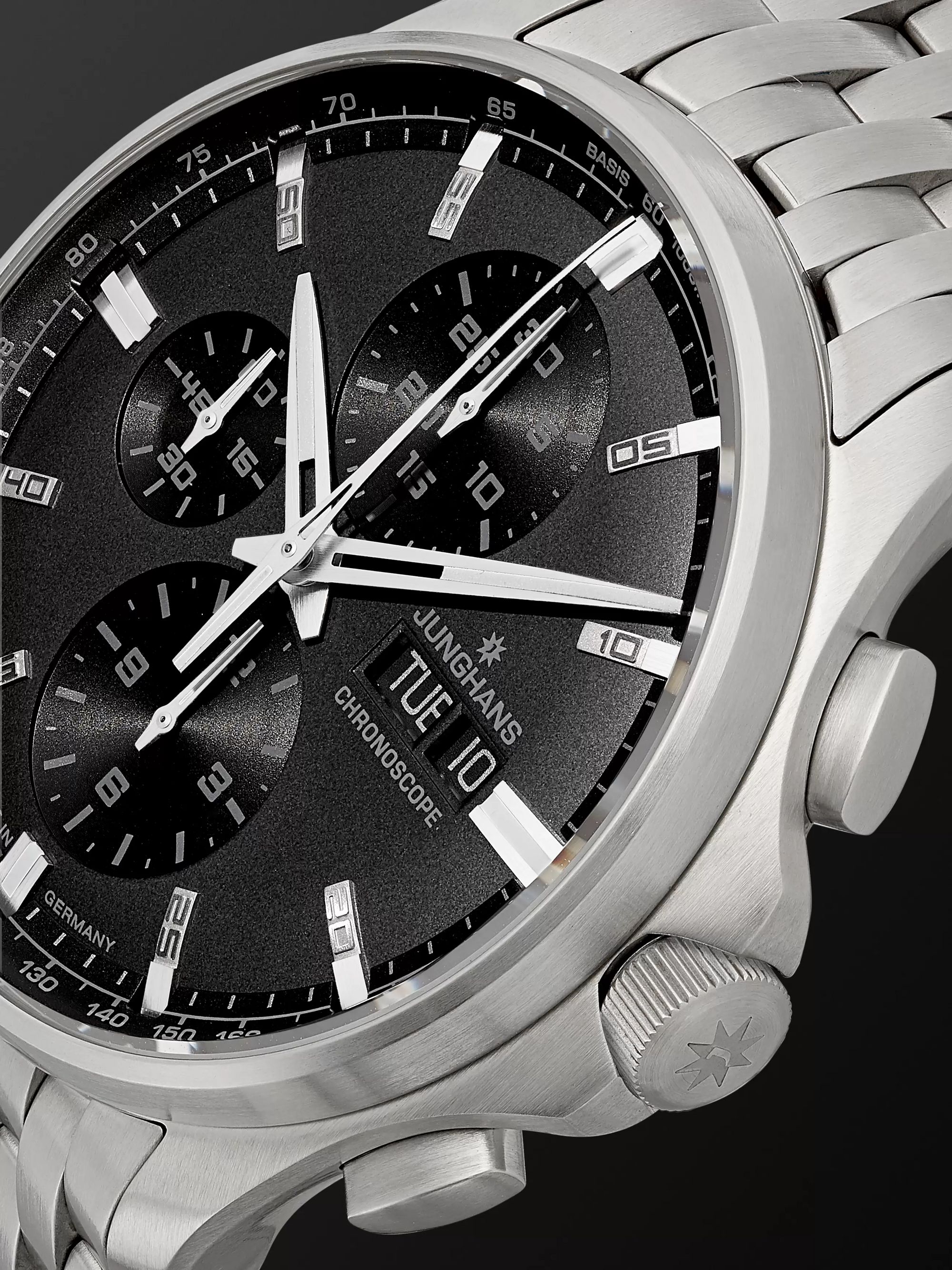 JUNGHANS Meister S Chronoscope Automatic 45mm Stainless Steel Watch, Ref. No. 027/4024.45