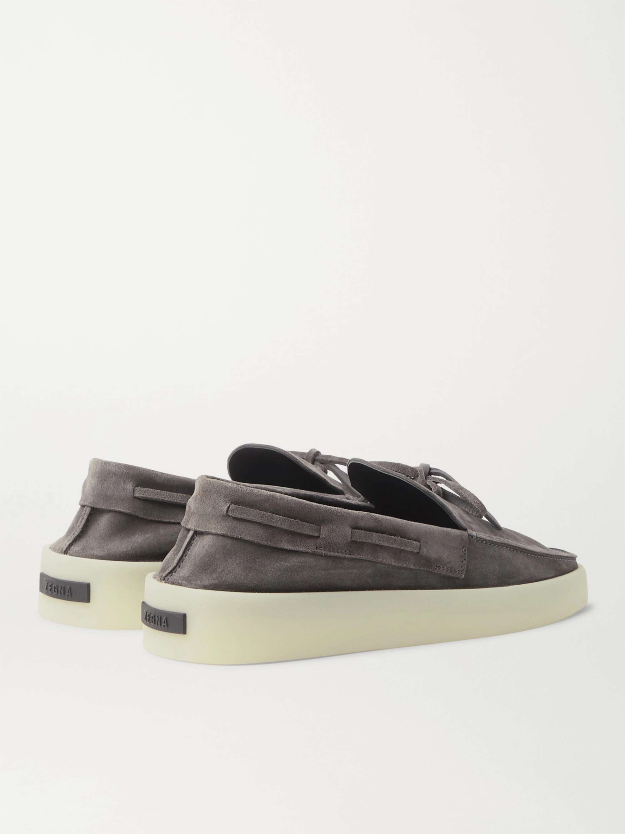 FEAR OF GOD FOR ERMENEGILDO ZEGNA Suede Boat Shoes