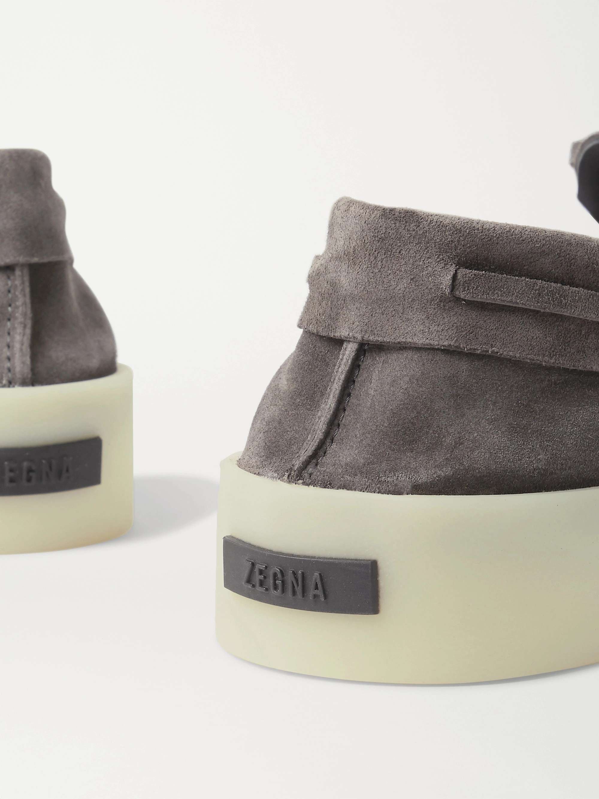 FEAR OF GOD FOR ERMENEGILDO ZEGNA Suede Boat Shoes