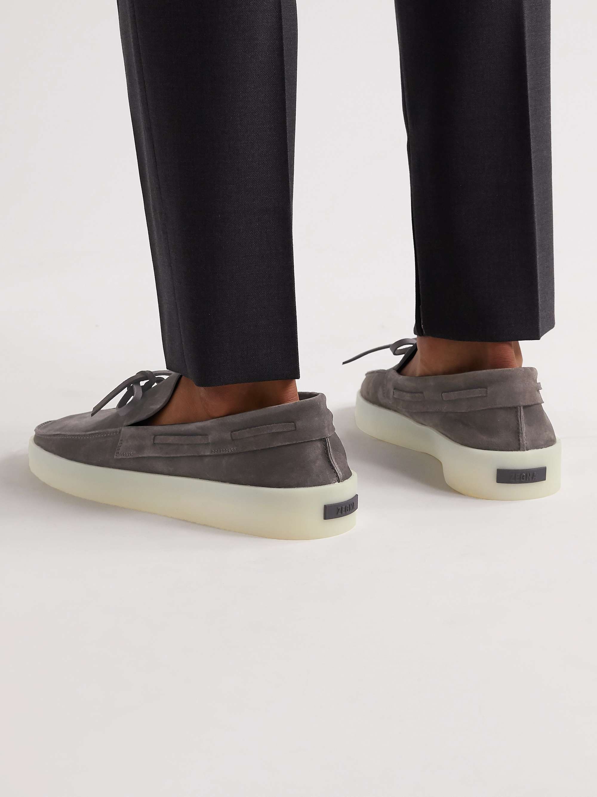FEAR OF GOD FOR ERMENEGILDO ZEGNA Suede Boat Shoes
