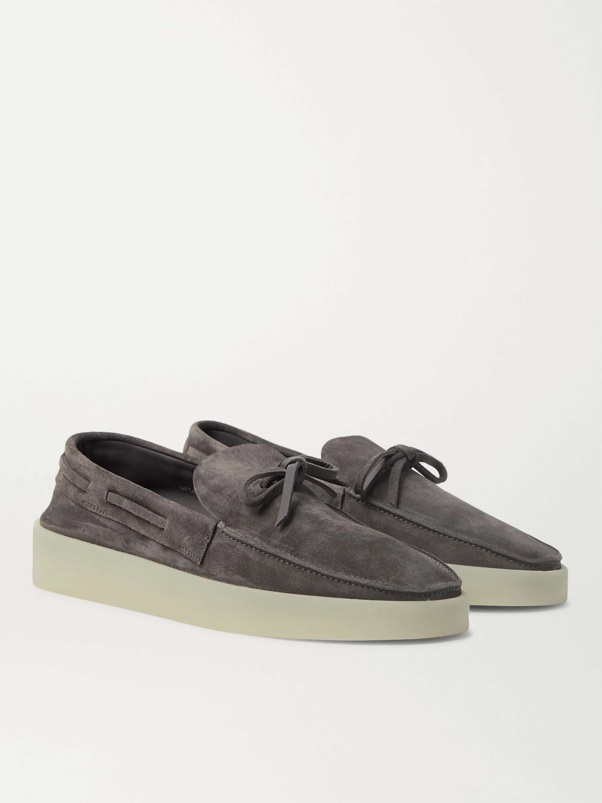FEAR OF GOD FOR ERMENEGILDO ZEGNA Suede Boat Shoes
