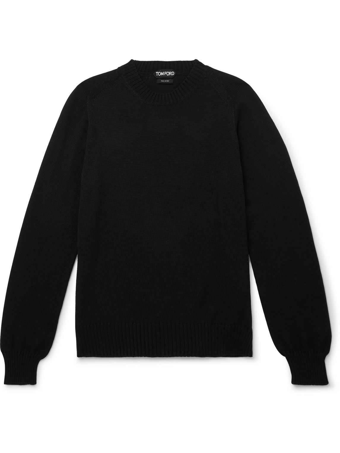 Tom Ford Cotton And Silk-blend Sweater In Black