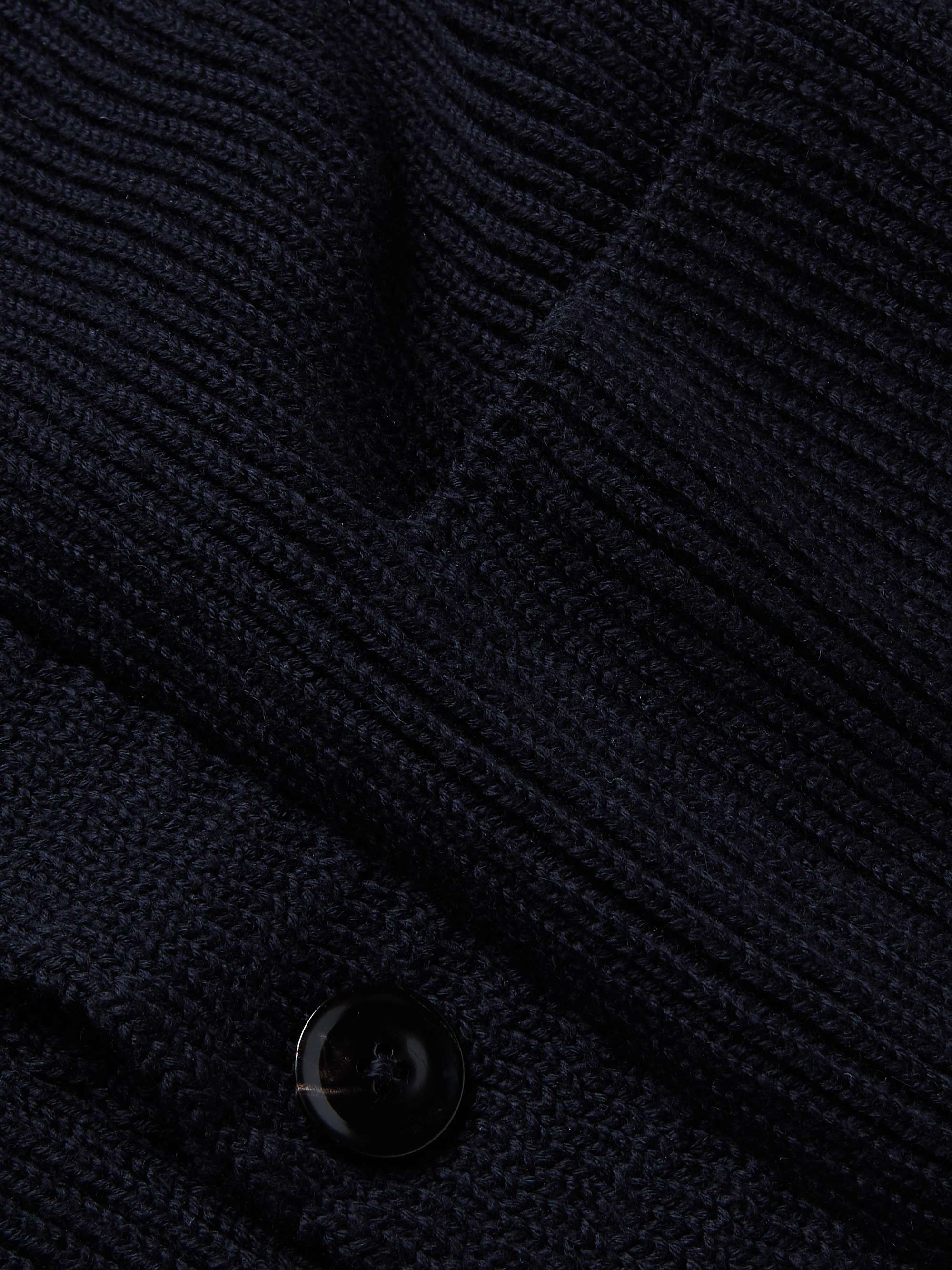TOM FORD Slim-Fit Ribbed Wool and Cashmere-Blend Cardigan