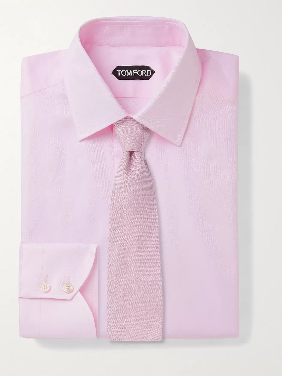 Shop Tom Ford Cotton Shirt In Pink