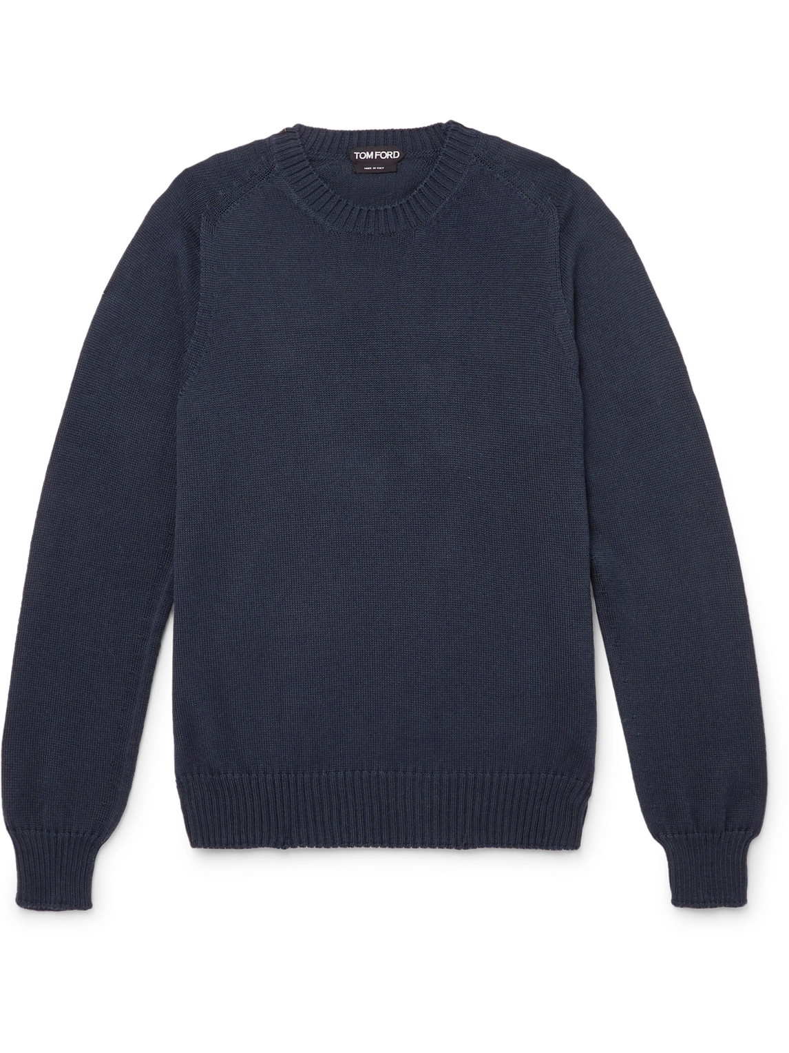 Tom Ford Vanise Merino And Silk-blend Sweater In Blue