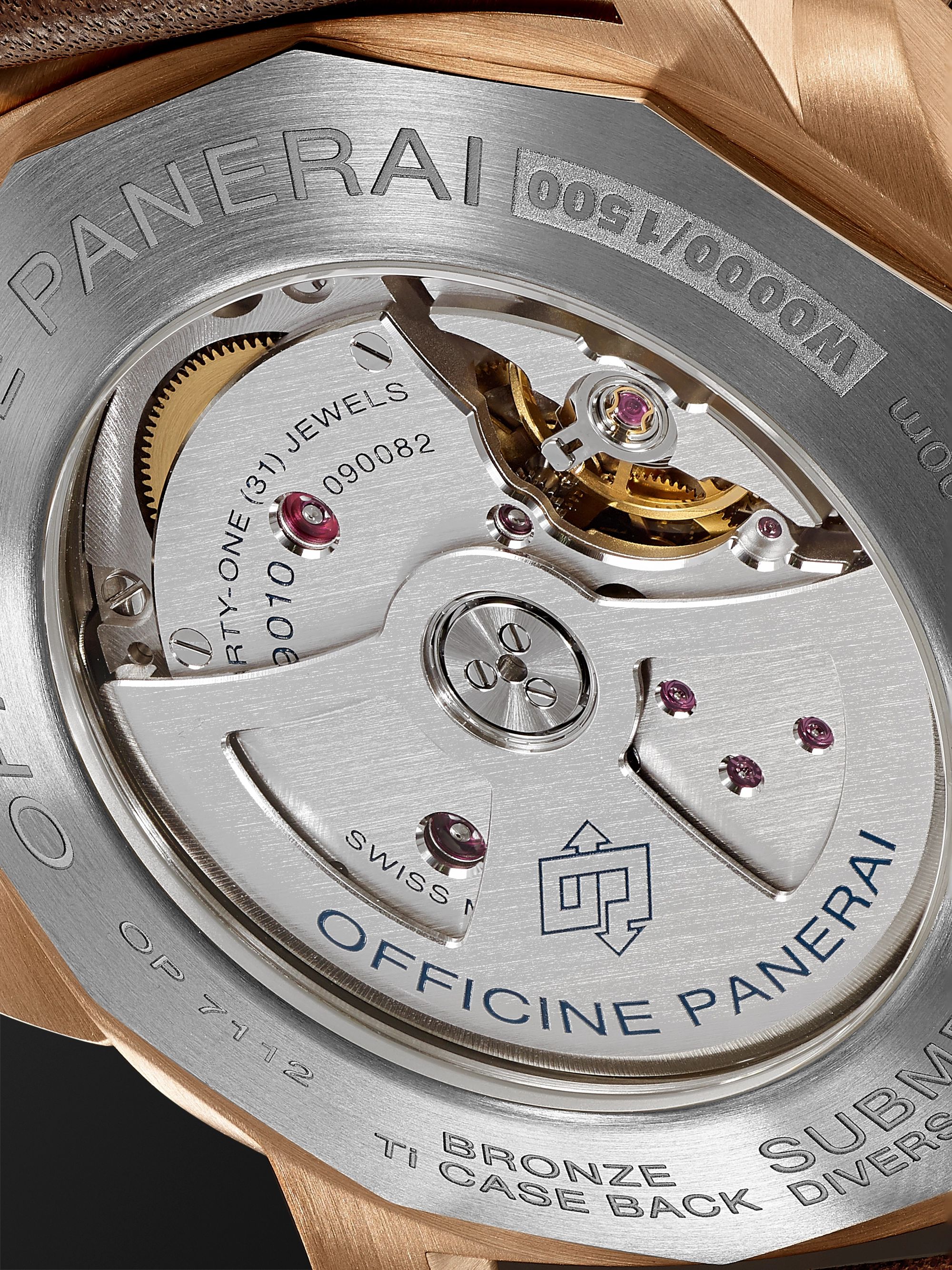 PANERAI Submersible Automatic 47mm Bronze and Leather Watch
