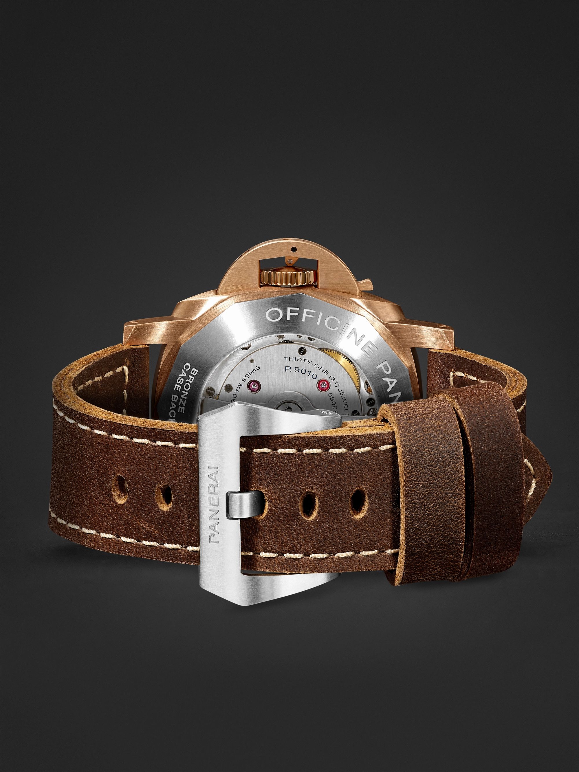 PANERAI Submersible Automatic 47mm Bronze and Leather Watch