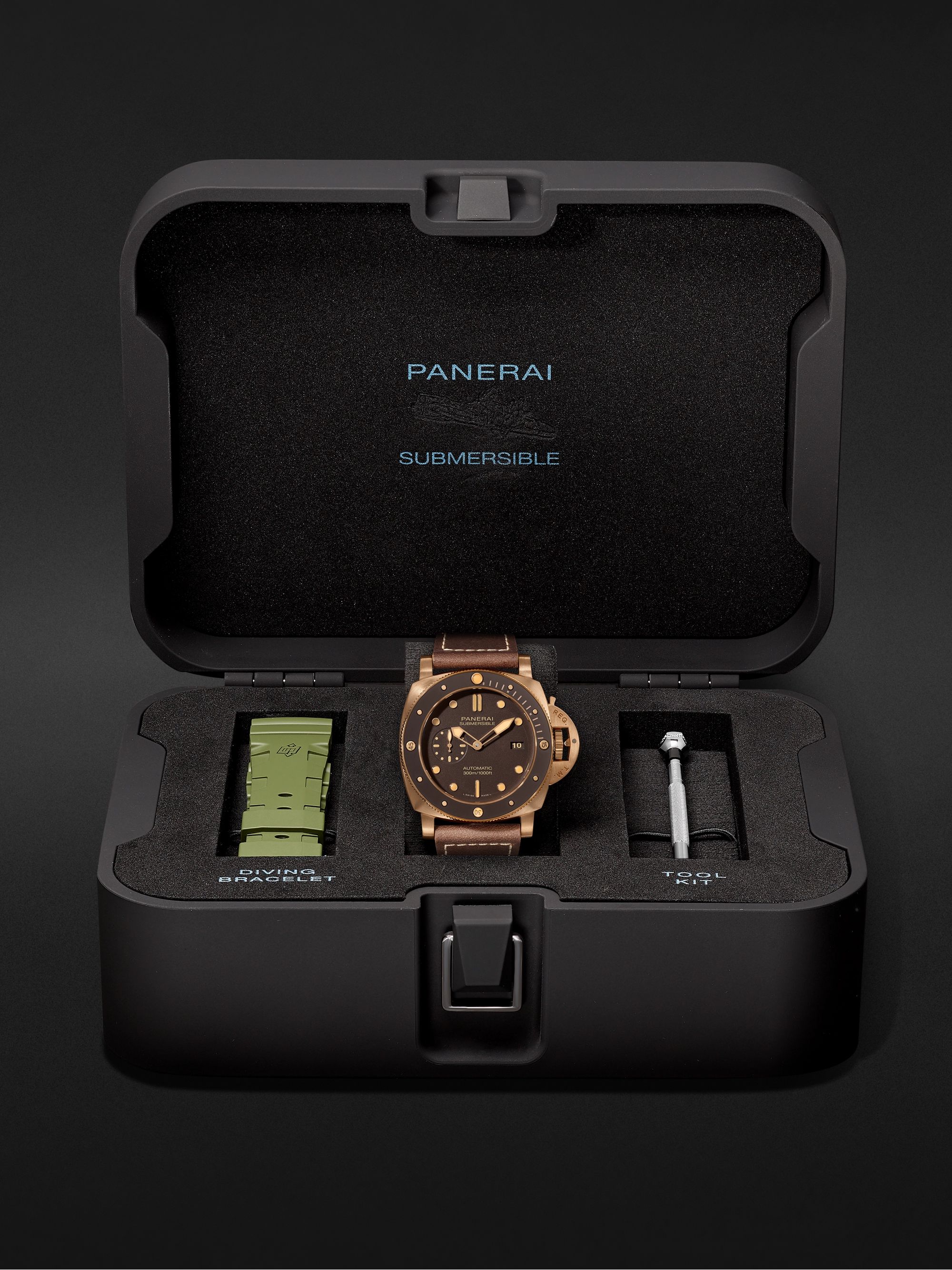 PANERAI Submersible Automatic 47mm Bronze and Leather Watch