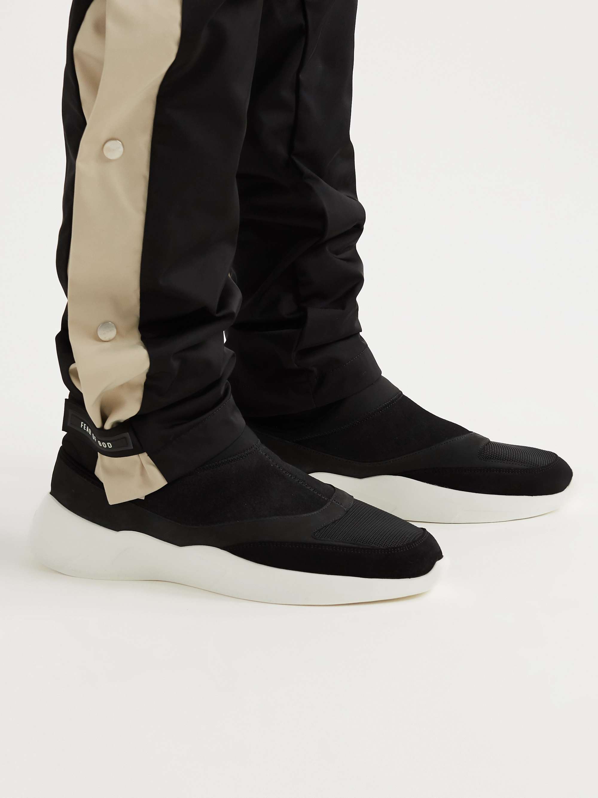 FEAR OF GOD ESSENTIALS Suede, Mesh and Neoprene Sneakers