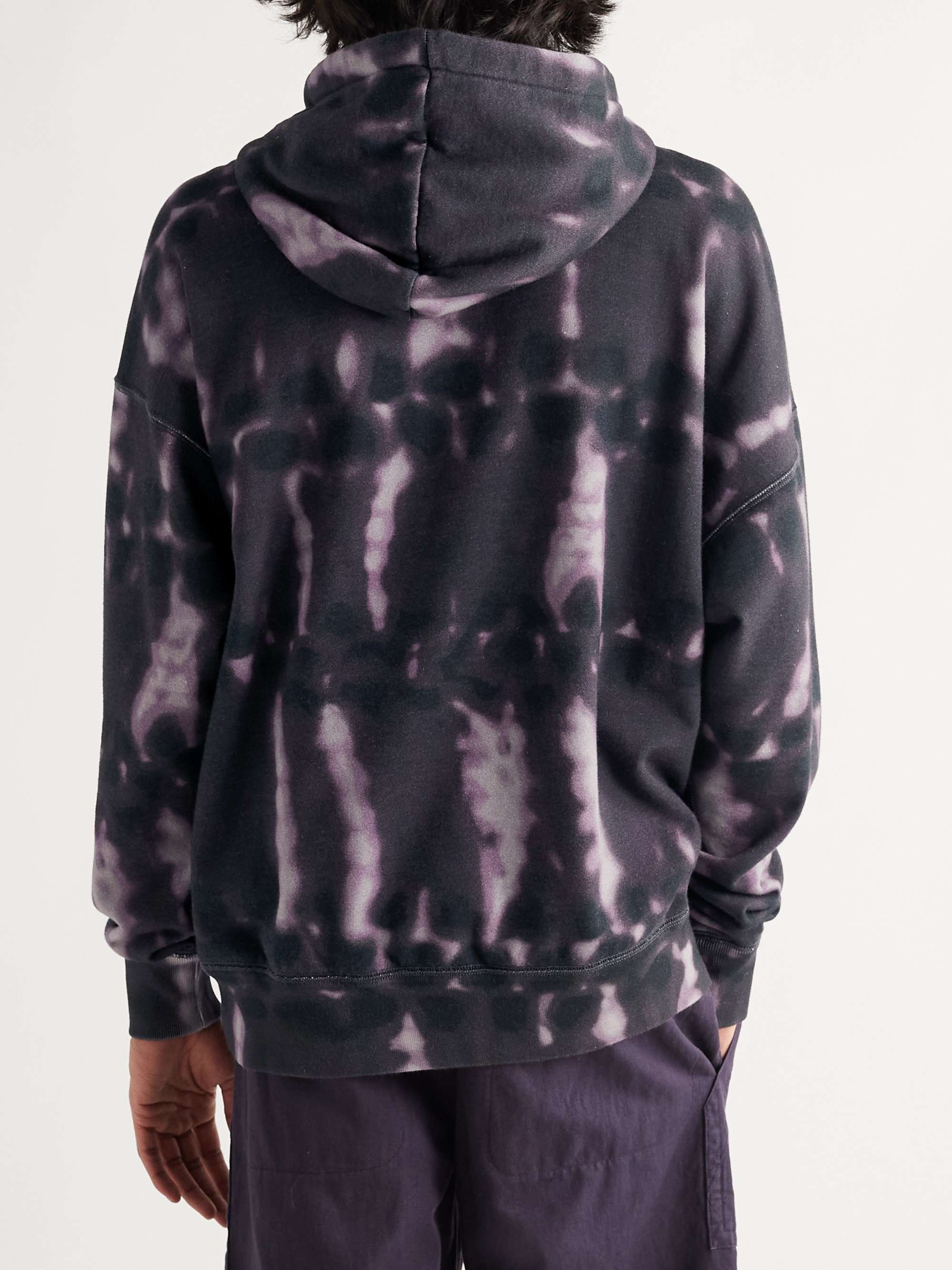 ISABEL MARANT Miley Tie-Dyed Fleece-Back Cotton-Blend Jersey Hoodie for ...