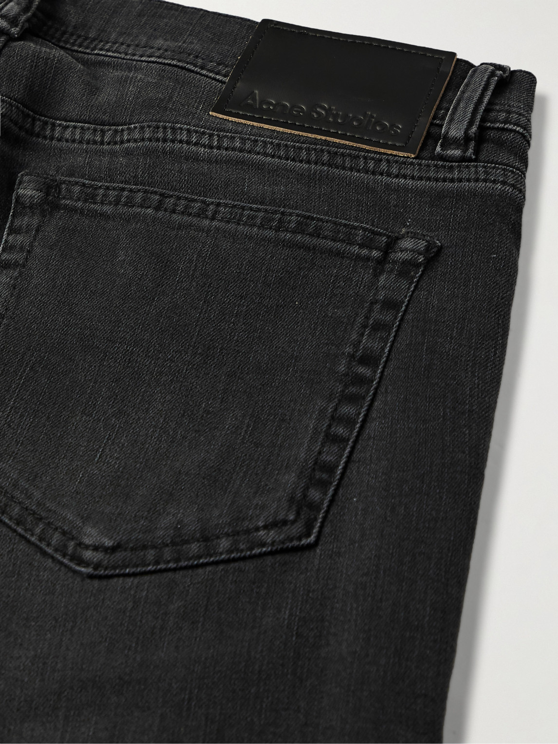 Shop Acne Studios North Skinny-fit Denim Jeans In Gray