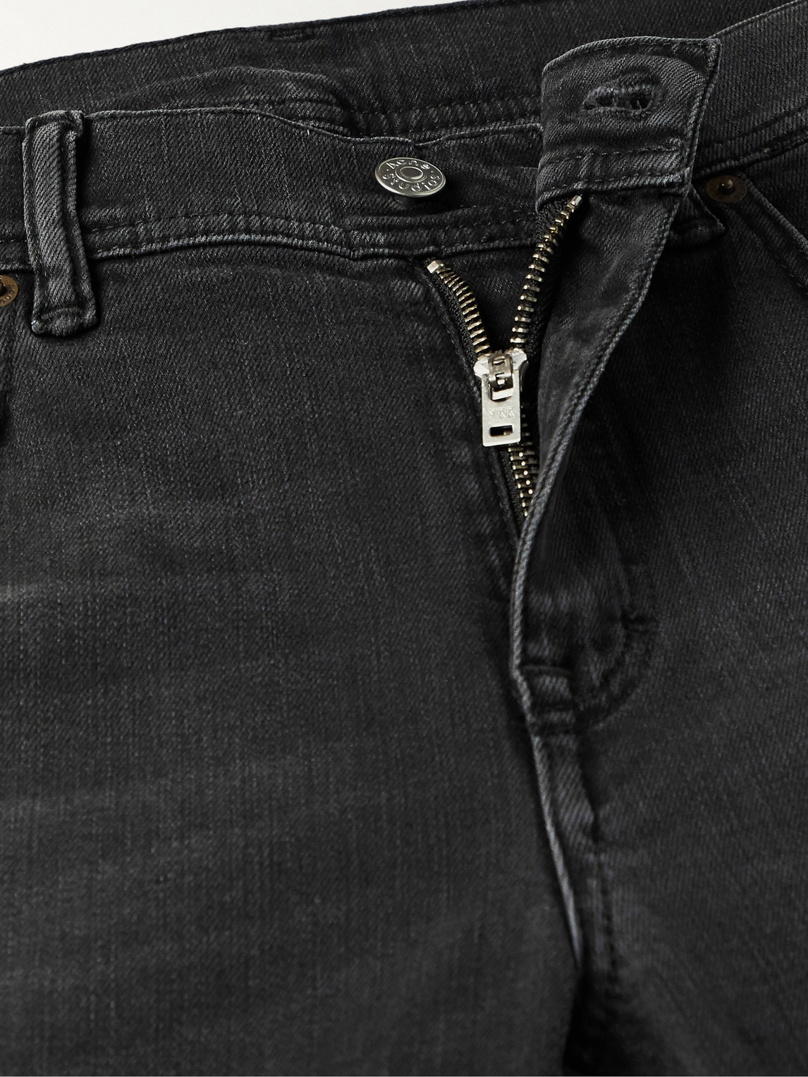 Shop Acne Studios North Skinny-fit Denim Jeans In Gray