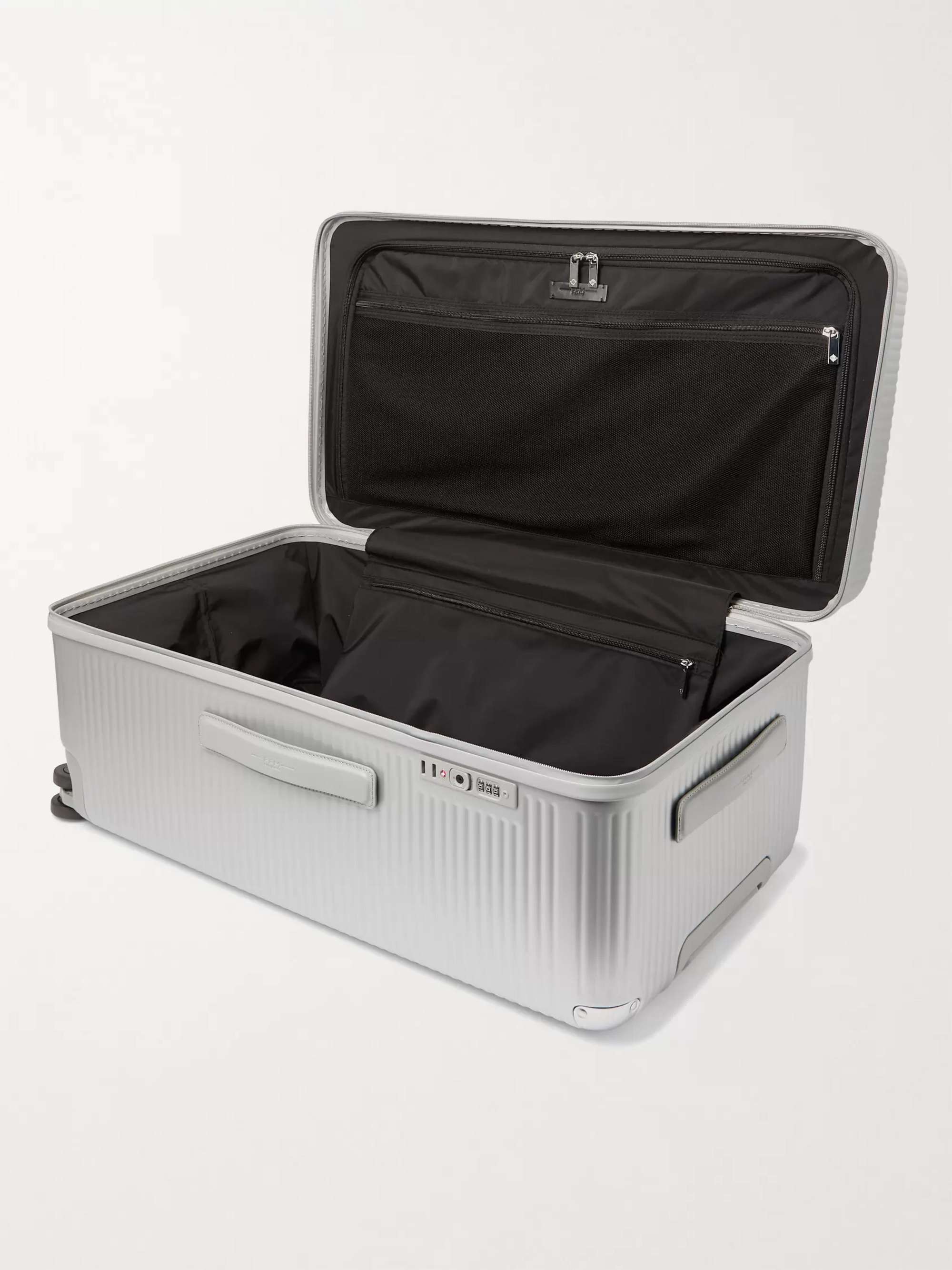 FPM MILANO Bank 93cm Leather-Trimmed Polycarbonate Suitcase