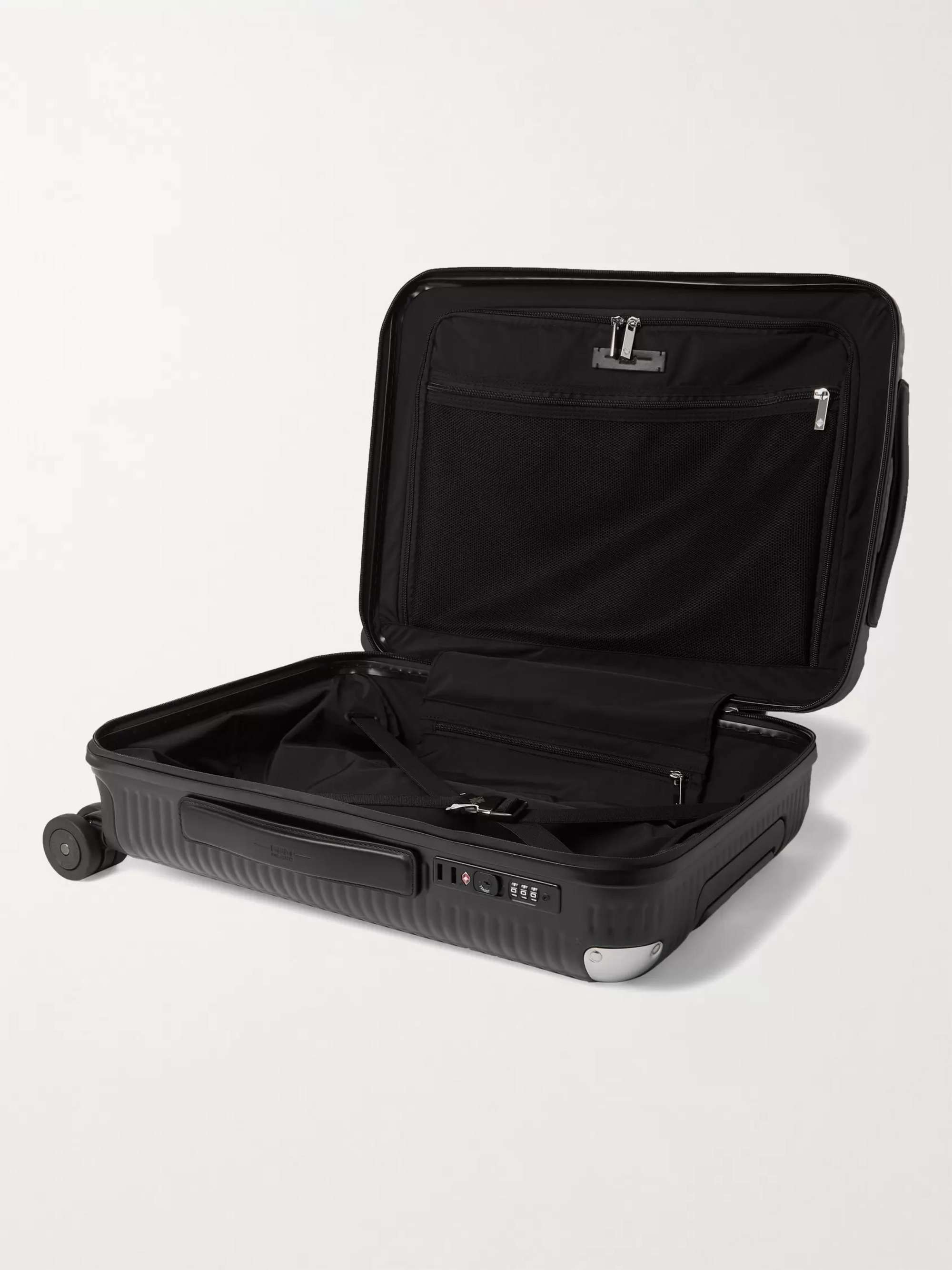 FPM MILANO Bank Spinner 55cm Leather-Trimmed Polycarbonate Carry-On Suitcase