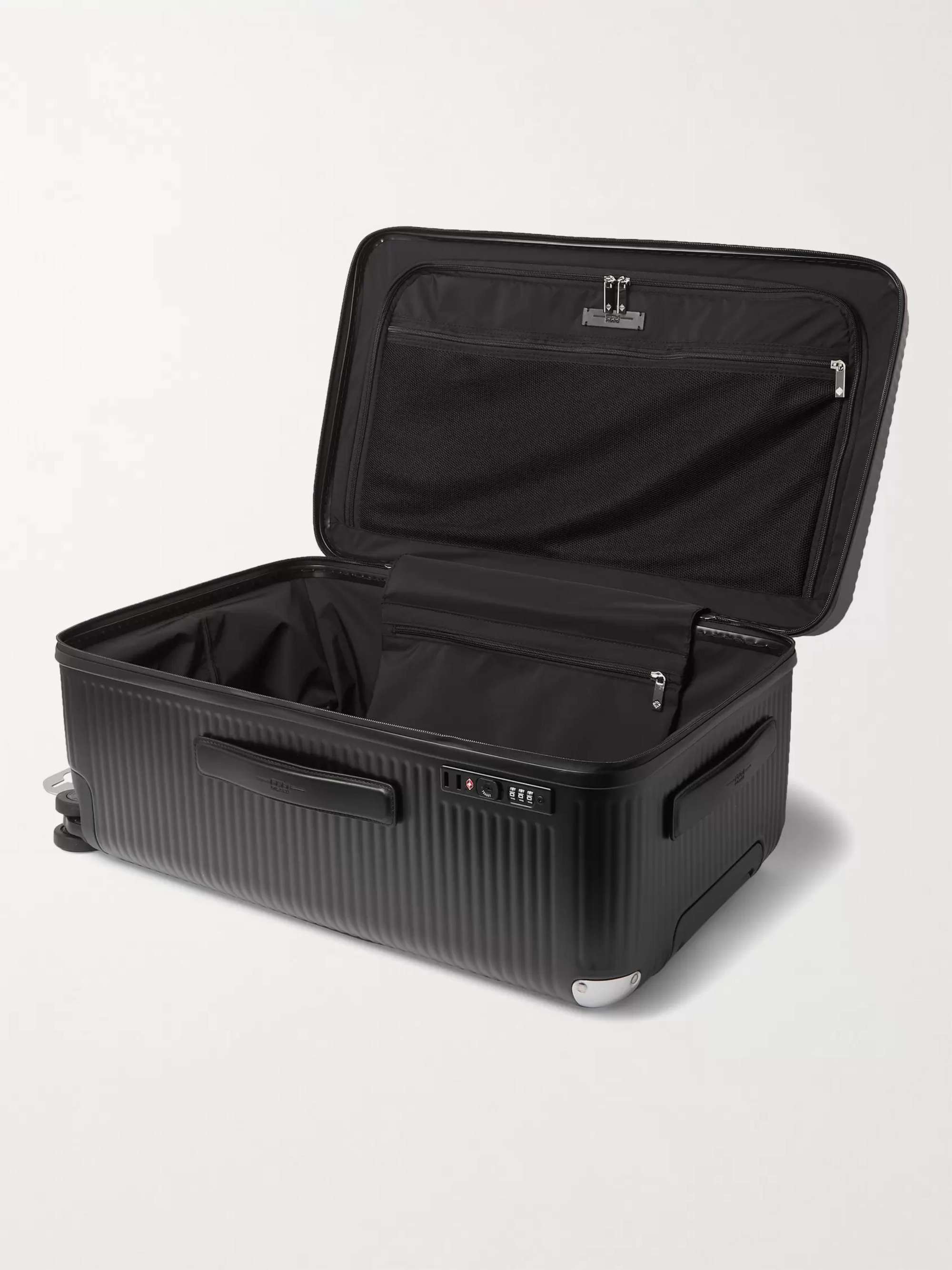 FPM MILANO + Marc Sadler Bank 73cm Leather-Trimmed Polycarbonate Suitcase