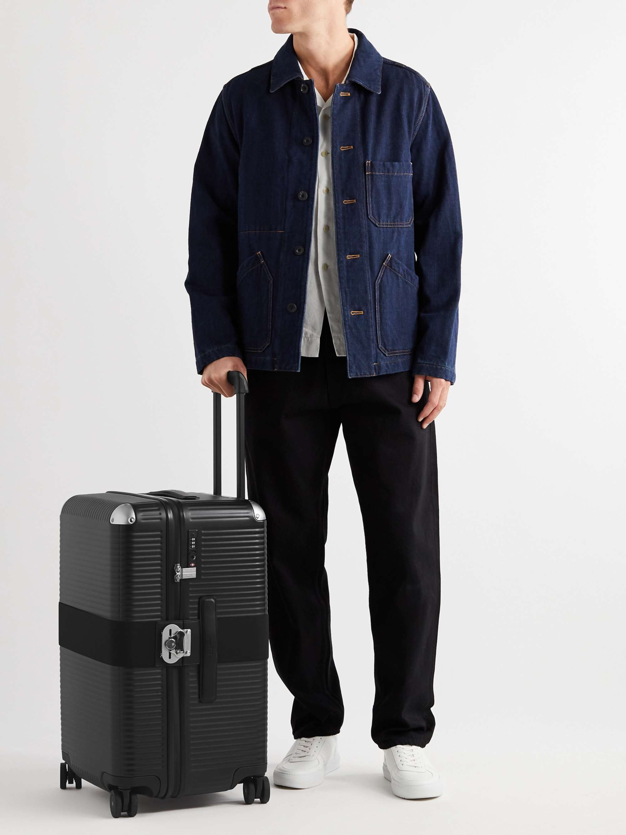 FPM MILANO + Marc Sadler Bank 73cm Leather-Trimmed Polycarbonate Suitcase