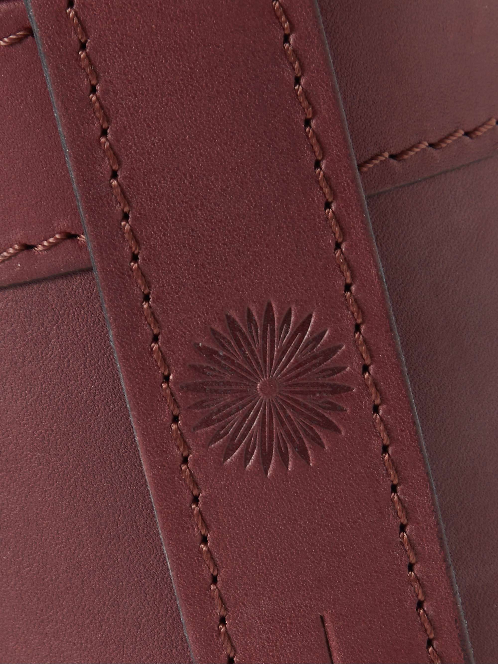PURDEY Leather and Glass Flask Set