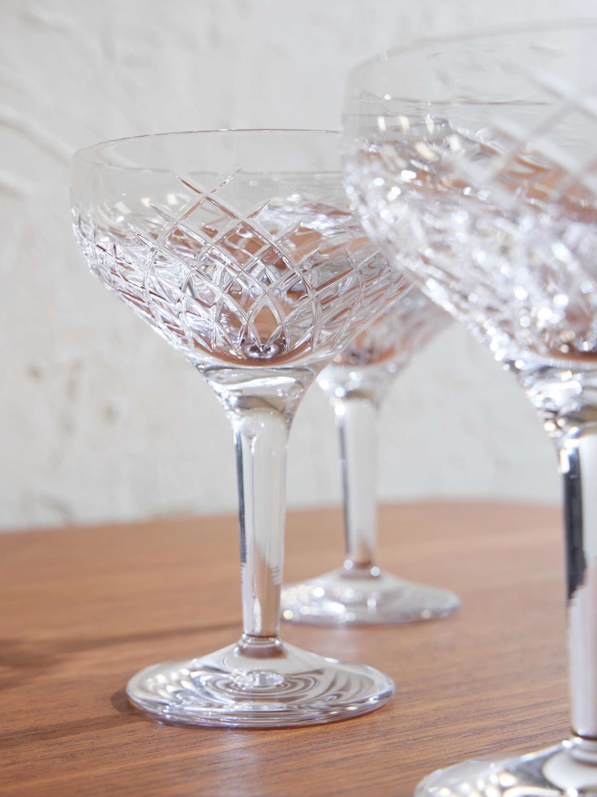 SOHO HOME Barwell Set of Four Crystal Coupe Glasses