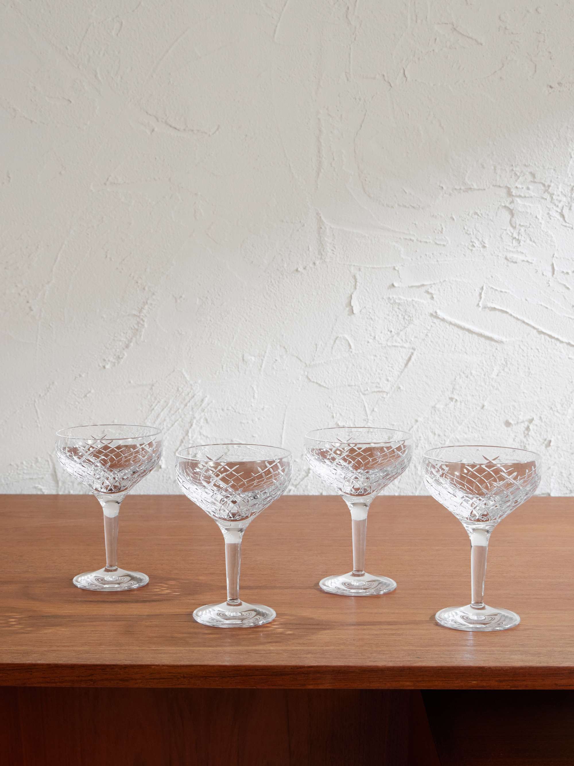 SOHO HOME Barwell Set of Four Crystal Coupe Glasses