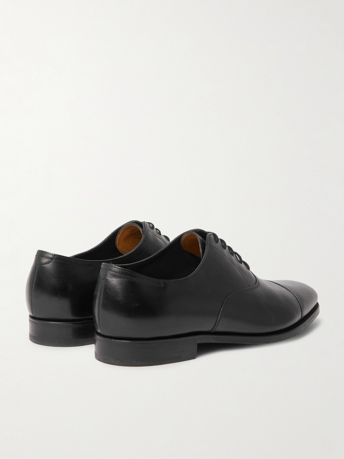 Shop John Lobb City Ii Leather Oxford Shoes In Black