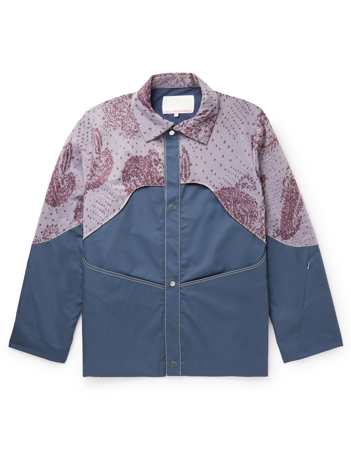 PARIA /FARZANEH Space Rodeo Printed Shell-Panelled Twill Overshirt