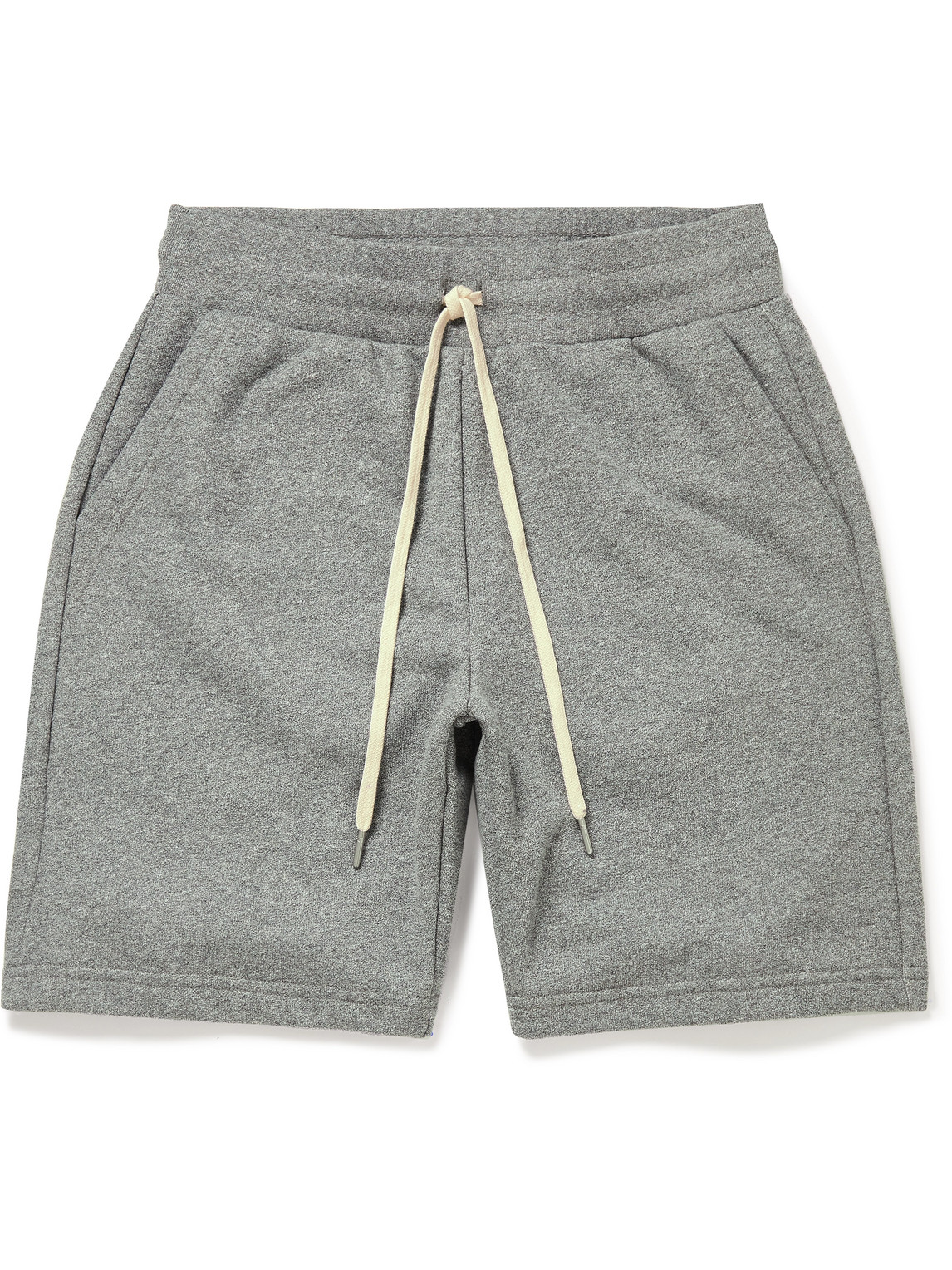 John Elliott Crimson Cotton-blend Jersey Drawstring Shorts In Gray