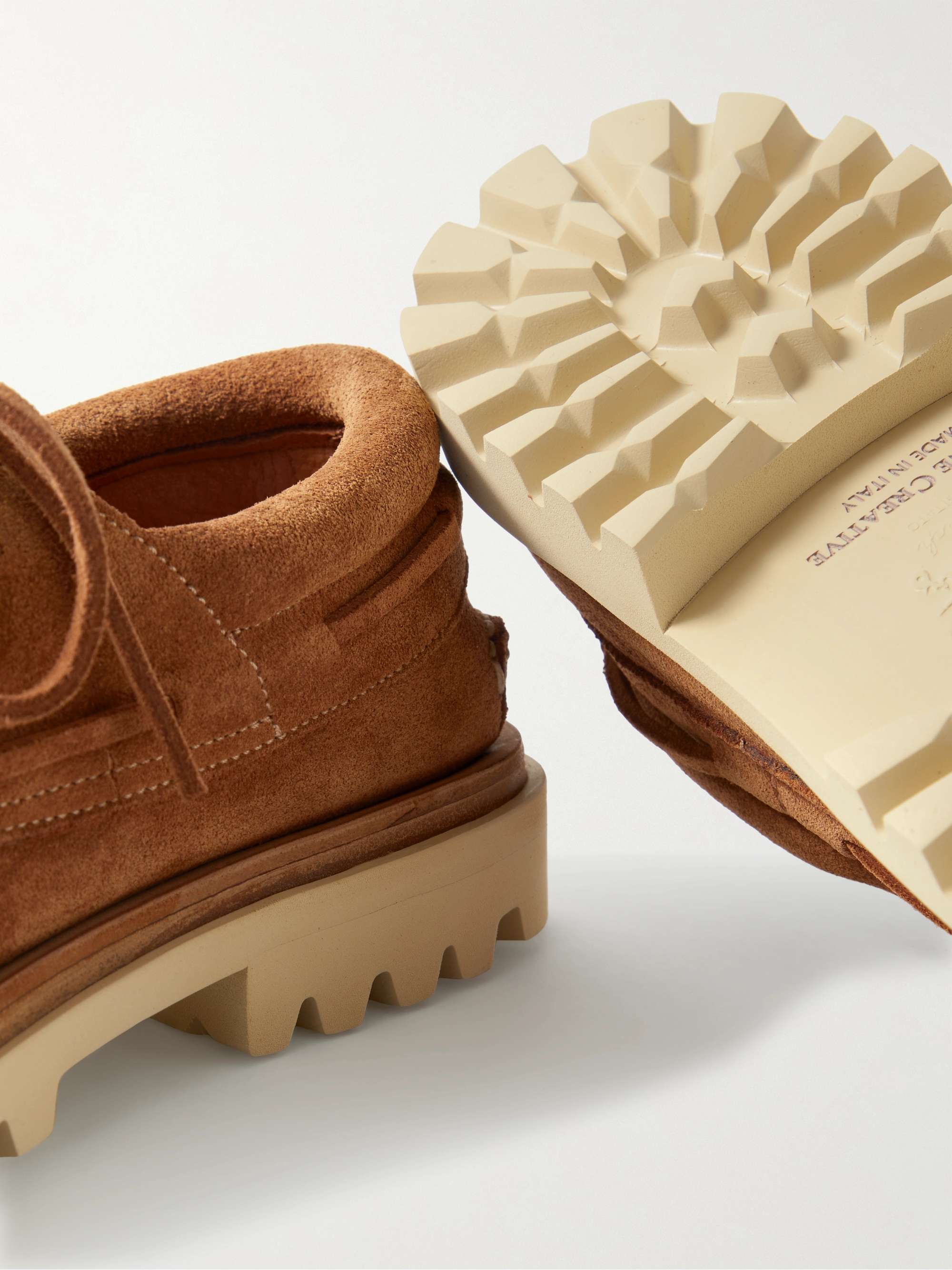 OFFICINE CREATIVE Heritage Suede Boat Shoes