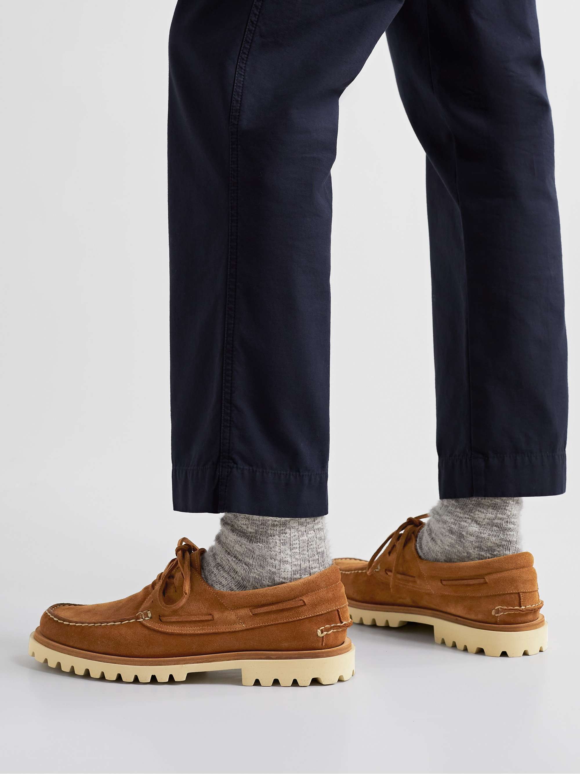 OFFICINE CREATIVE Heritage Suede Boat Shoes