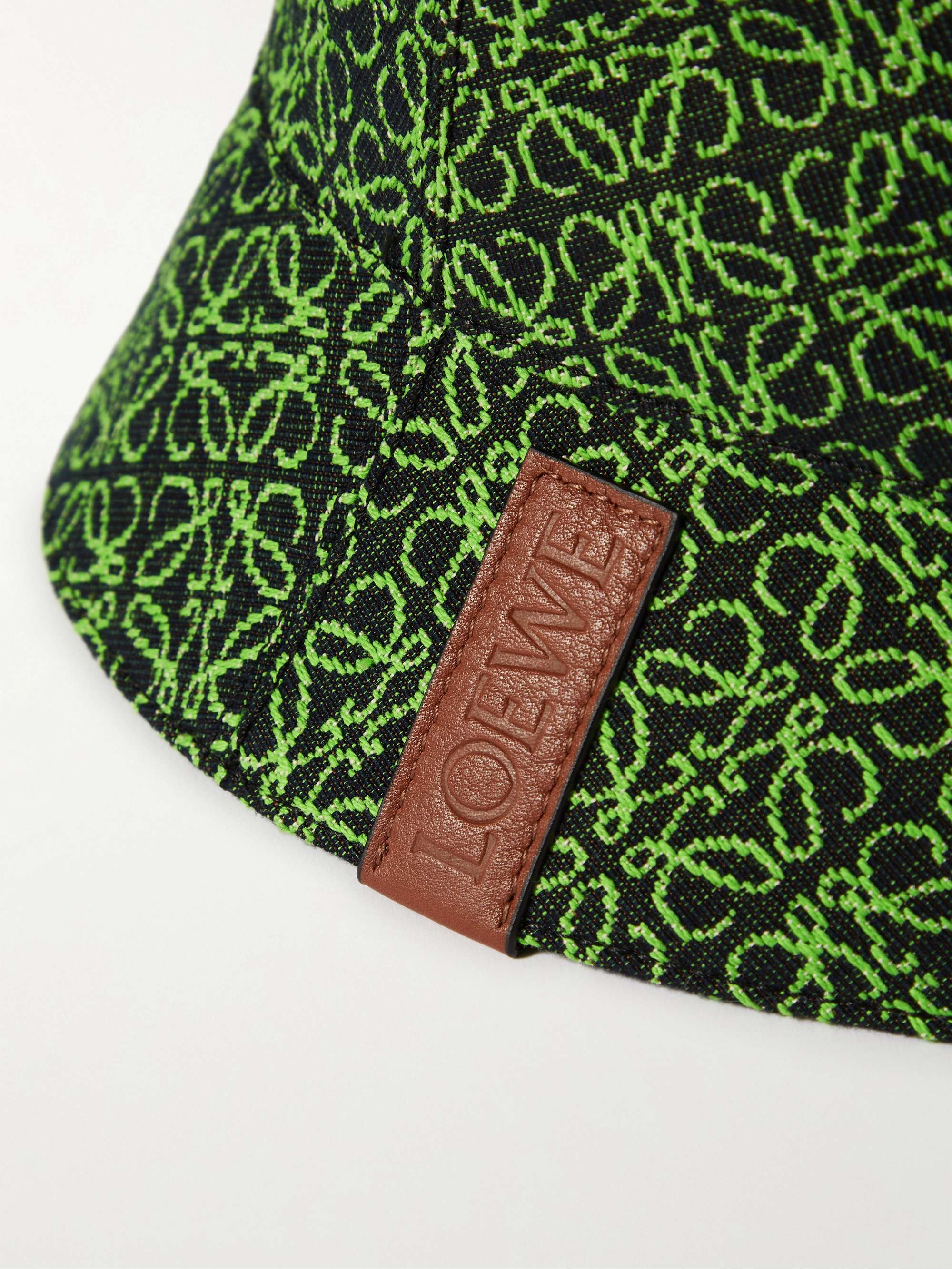 LOEWE Reversible Logo-Jacquard Cotton-Blend and Shell Bucket Hat