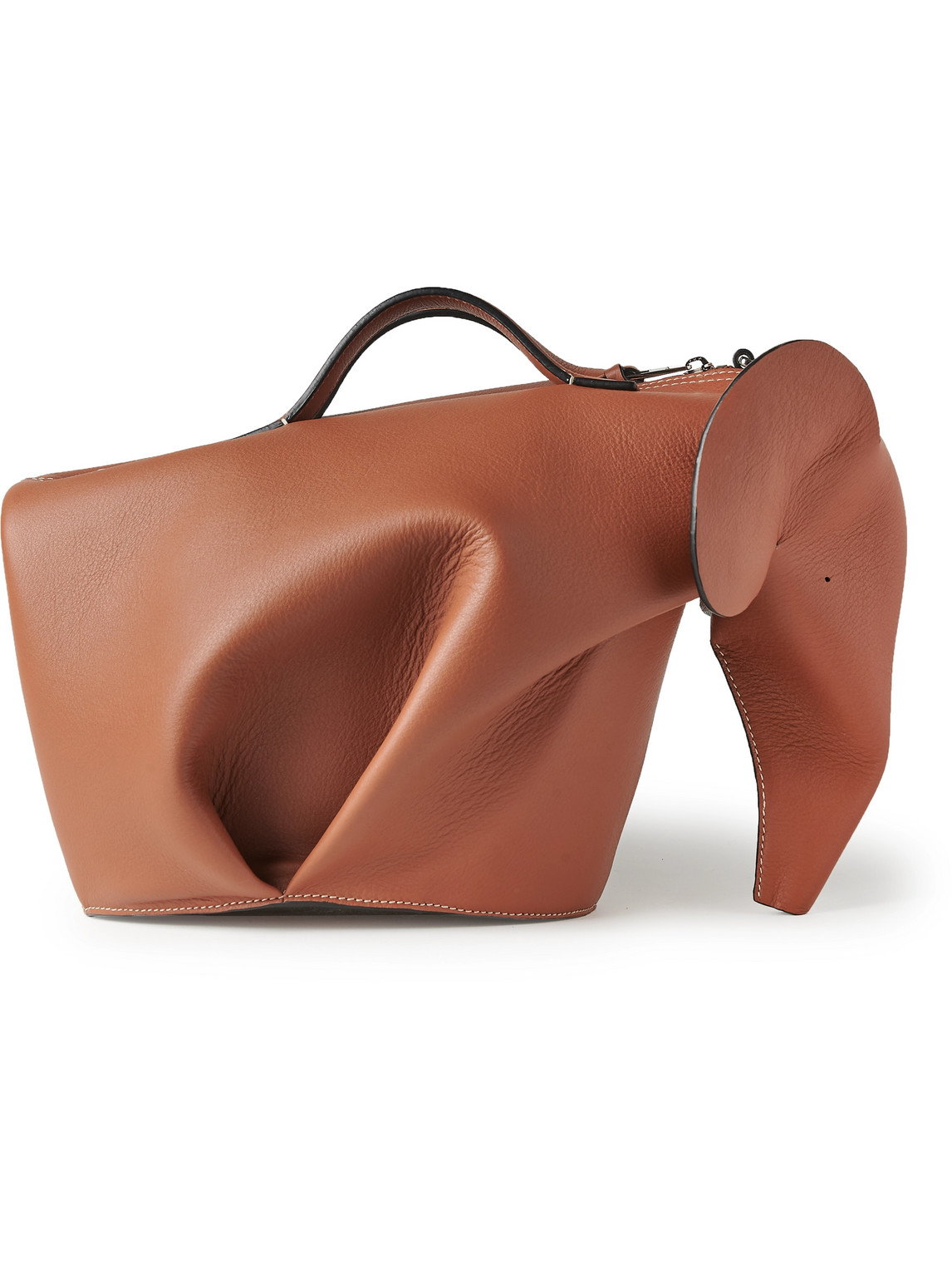 Loewe Men's Elephant Large Crossbody Bag In Brown