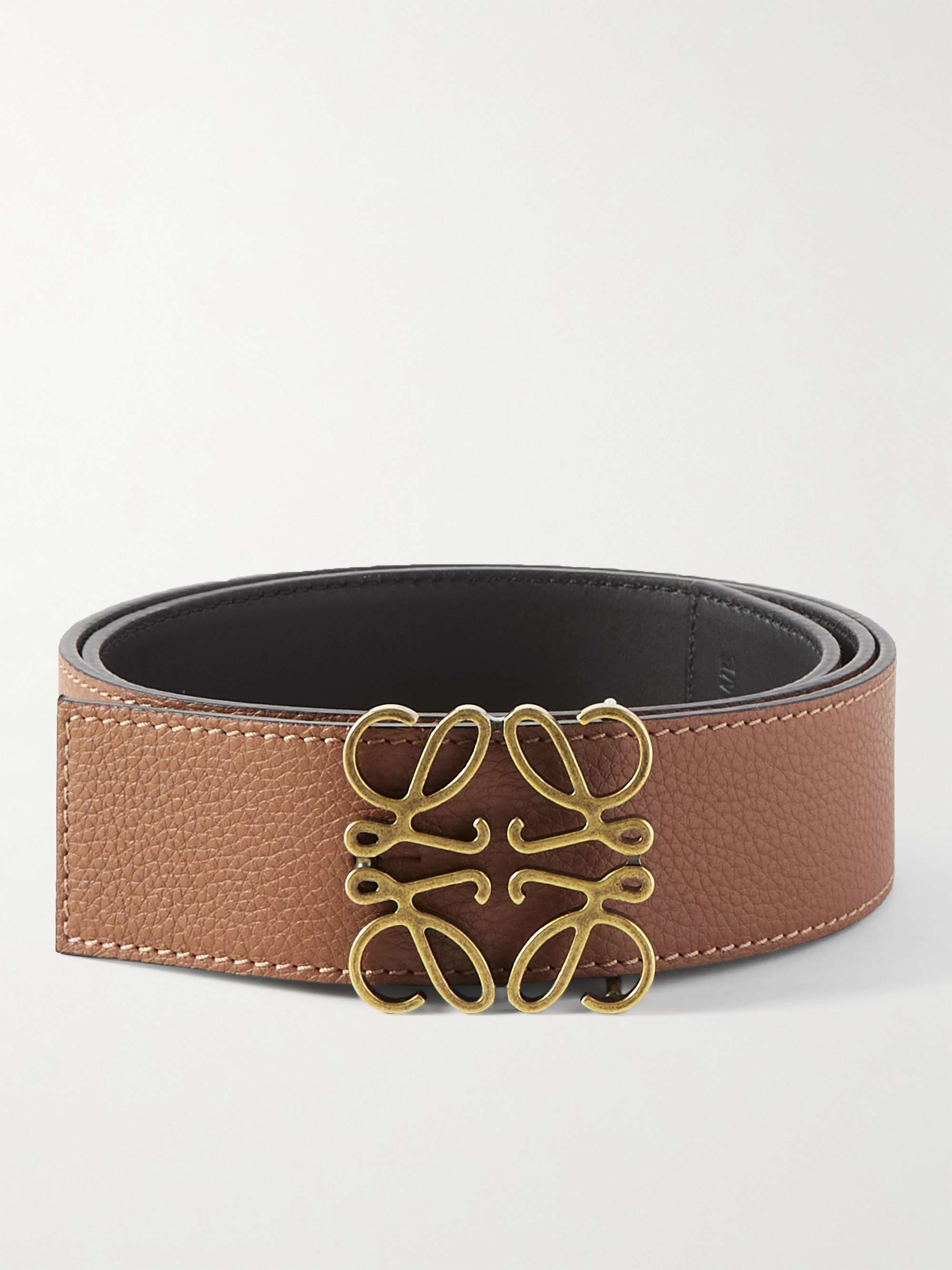 4cm Anagram Reversible Leather Belt