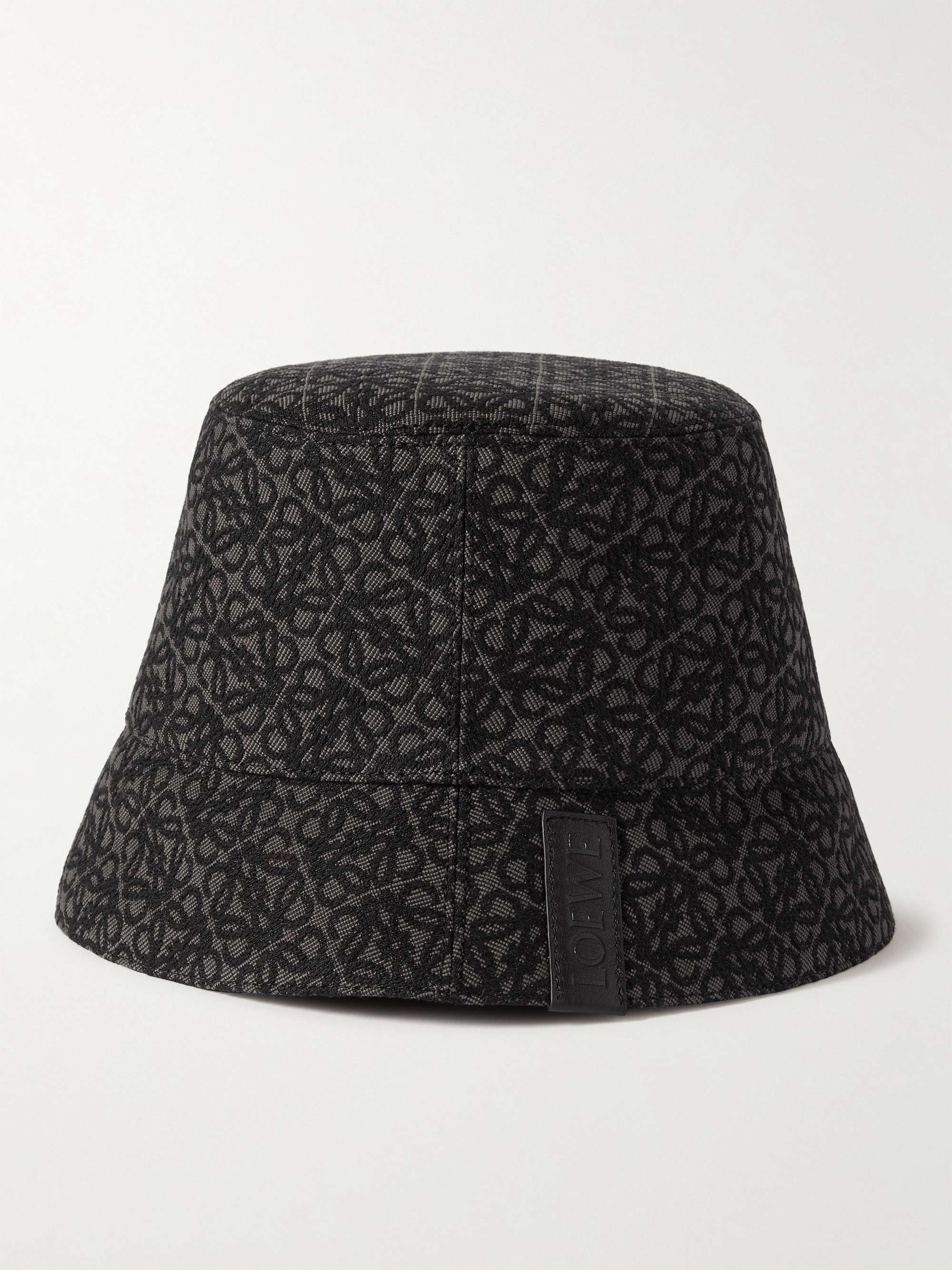 LOEWE Reversible Logo-Jacquard Cotton-Blend and Shell Bucket Hat