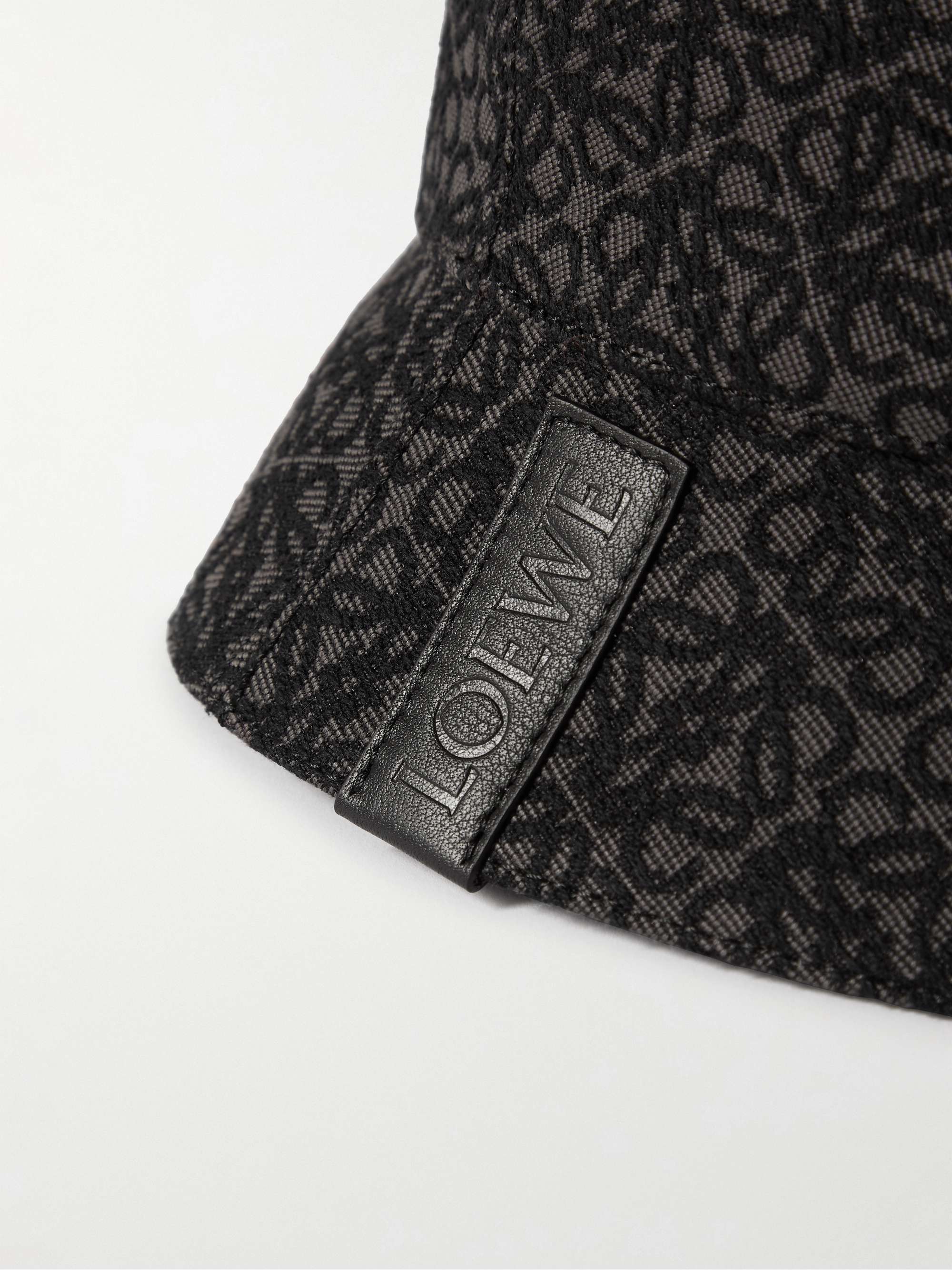 LOEWE Reversible Logo-Jacquard Cotton-Blend and Shell Bucket Hat