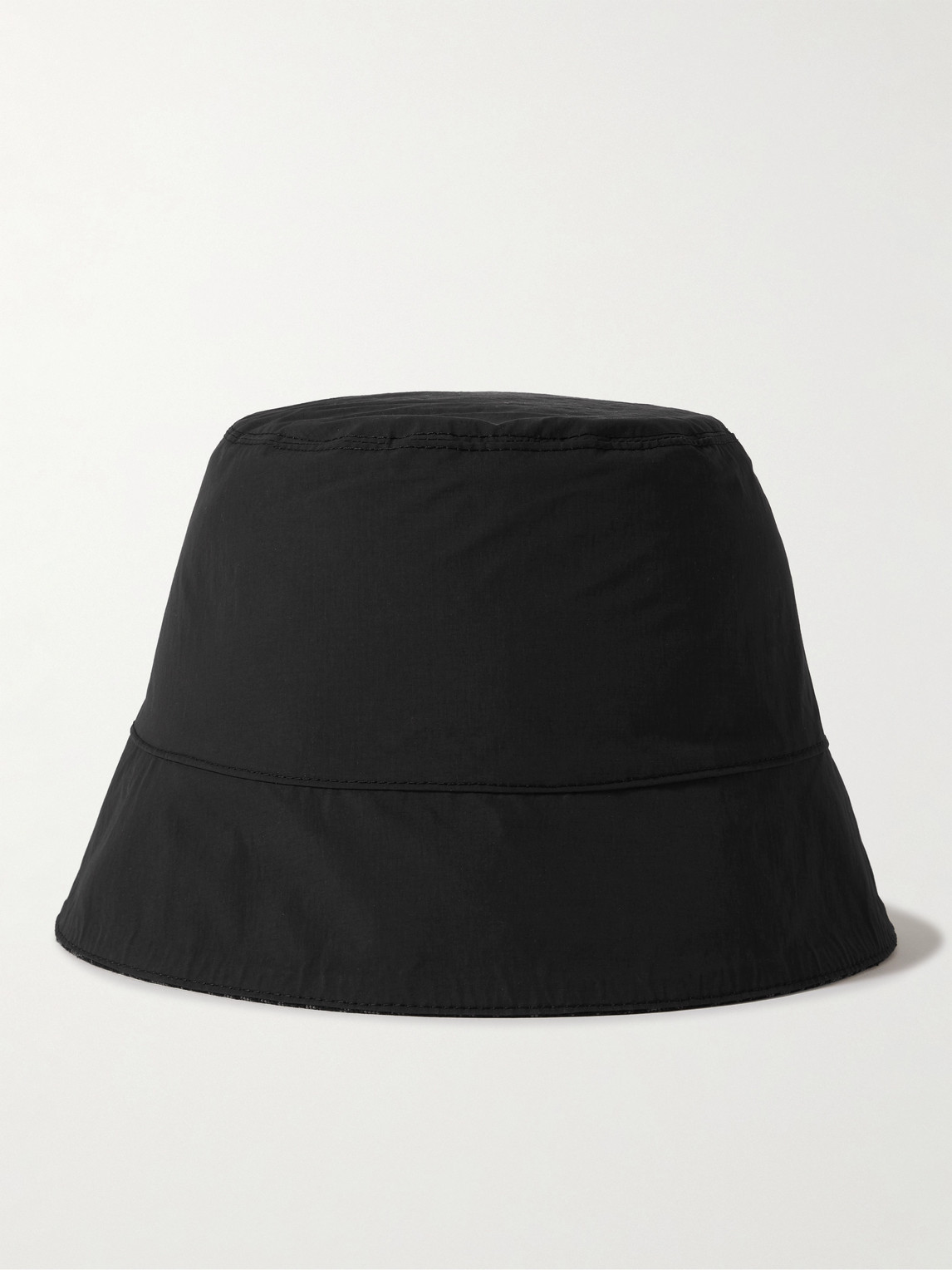 Shop Loewe Reversible Logo-jacquard Cotton-blend And Shell Bucket Hat In Black