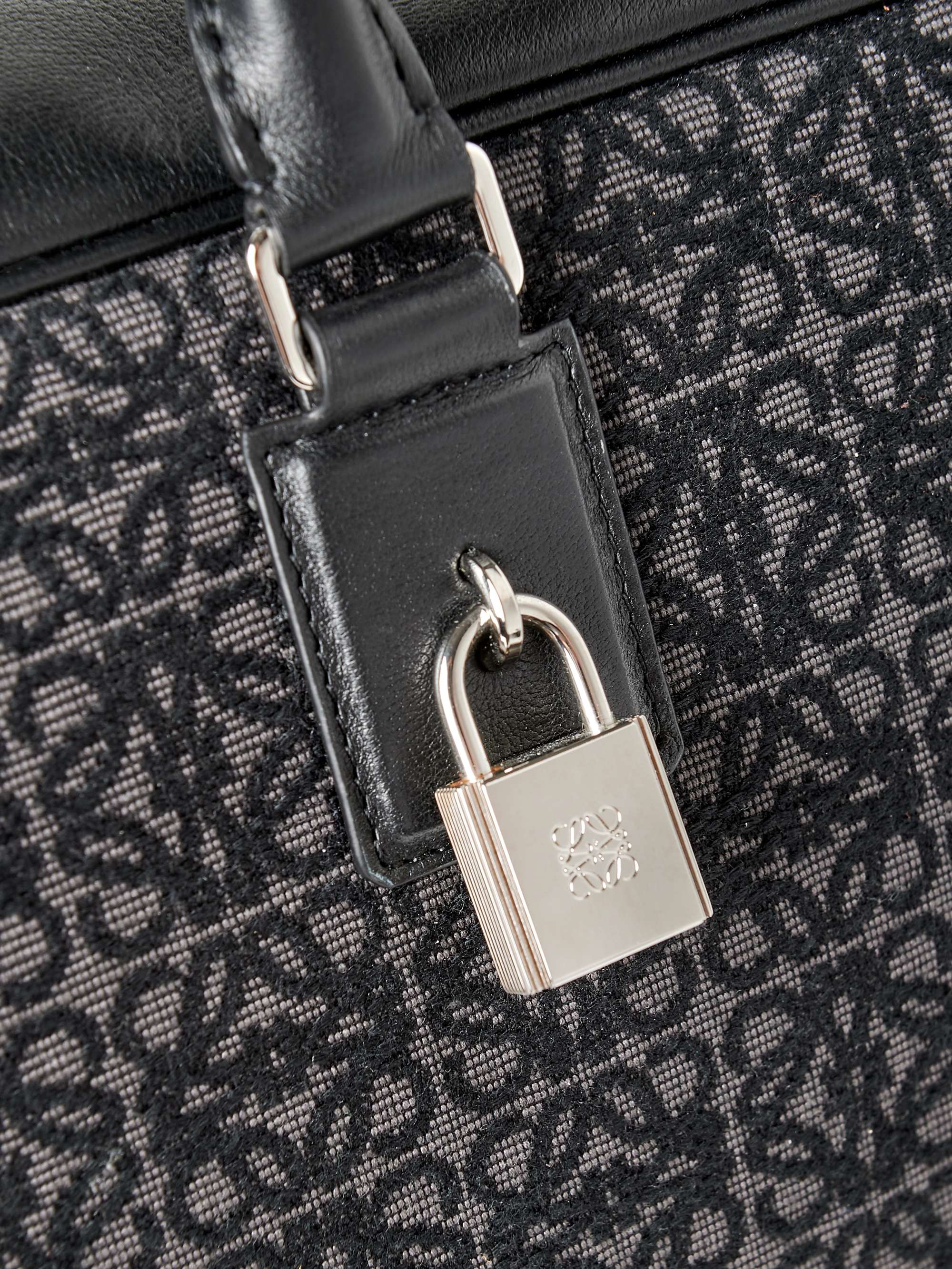 LOEWE Amazona Leather-Trimmed Logo-Jacquard Canvas Holdall