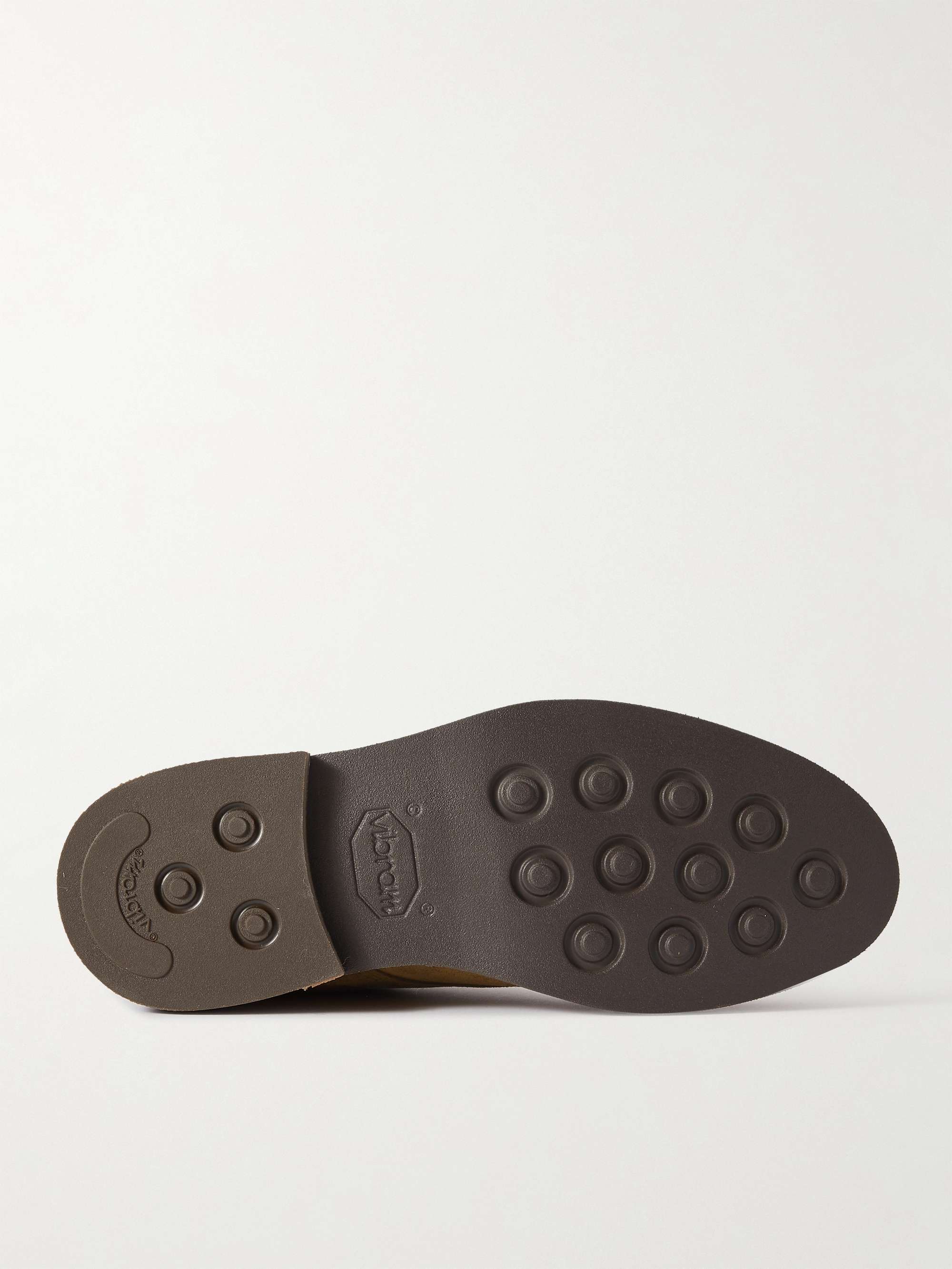 MR P. Andrew Split-Toe Shearling-Lined Regenerated Suede by evolo® Chukka Boots