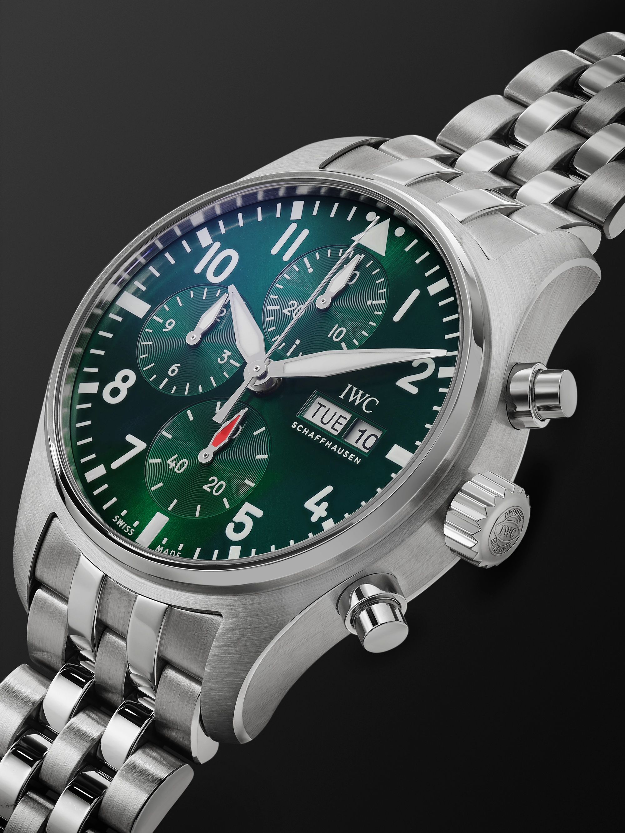 IWC SCHAFFHAUSEN Pilot's Automatic Chronograph 41mm Stainless Steel Watch, Ref. No. IW388104