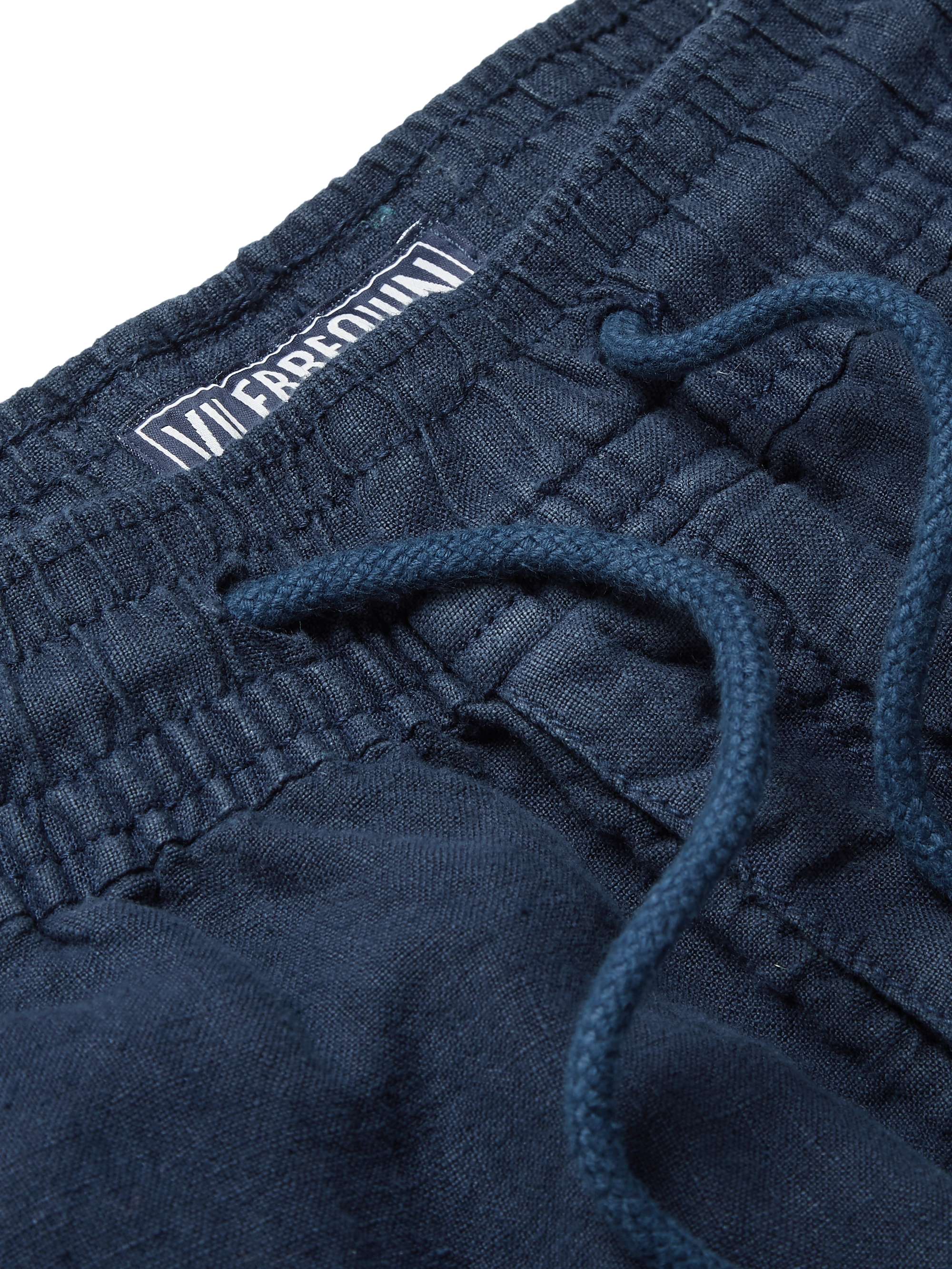 VILEBREQUIN Pacha Wide-Leg Linen Drawstring Trousers