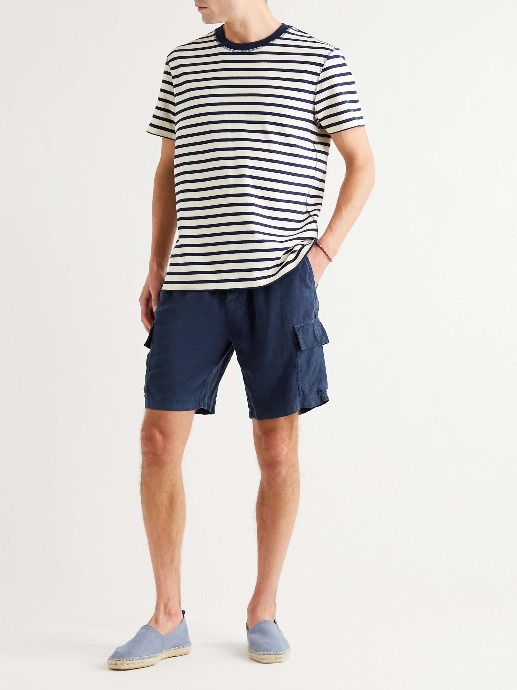 VILEBREQUIN Baie Linen Drawstring Cargo Shorts