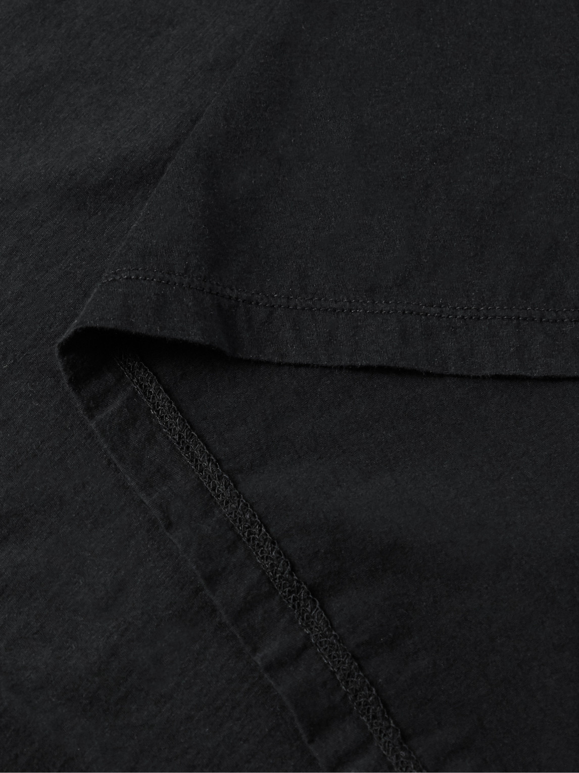 Shop James Perse Lotus Slim-fit Cotton-jersey T-shirt In Black