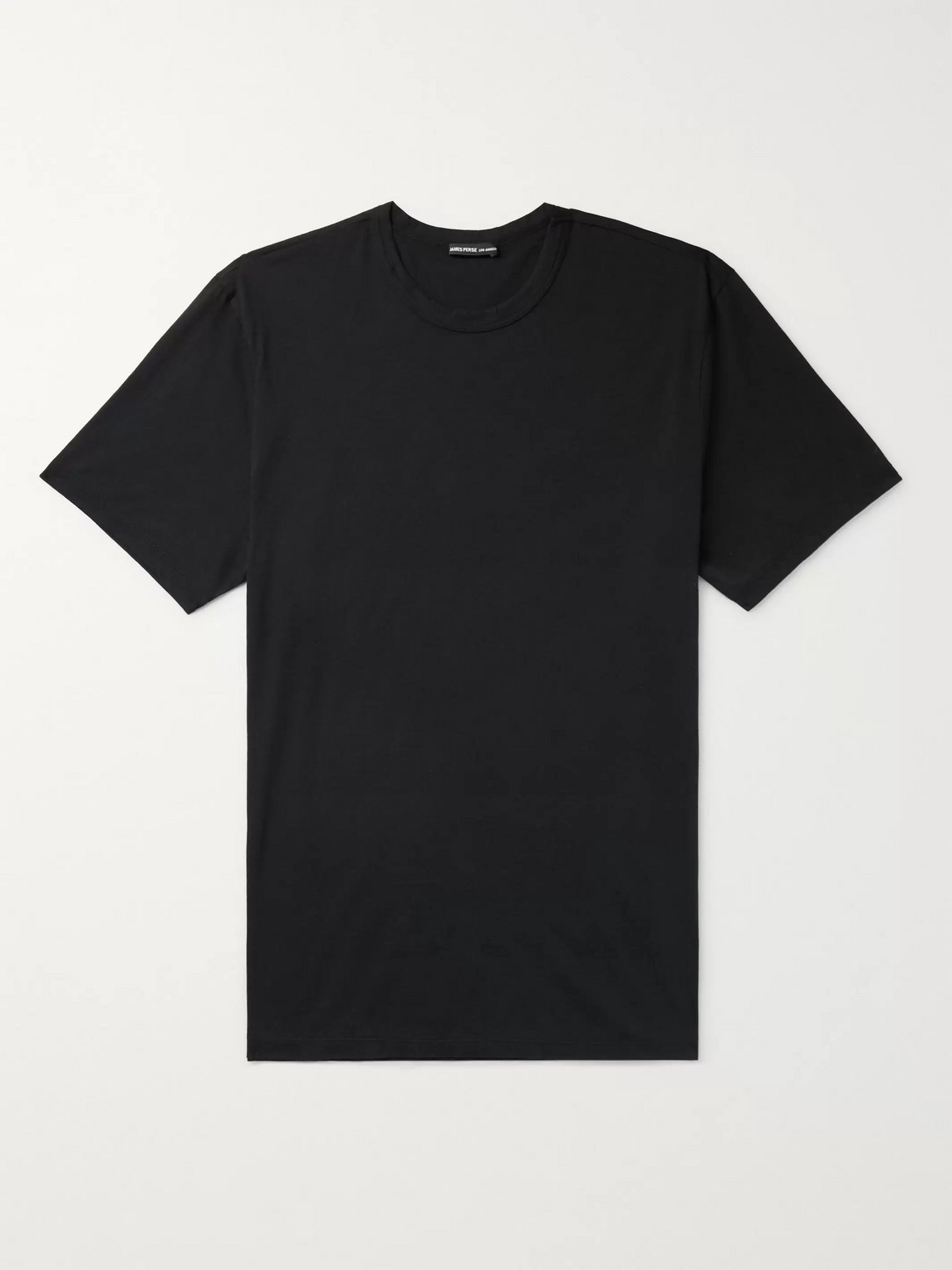 JAMES PERSE | James Perse - Luxe Lotus Slim-Fit Cotton-Jersey T-Shirt - Men - Black - 2 | Goxip