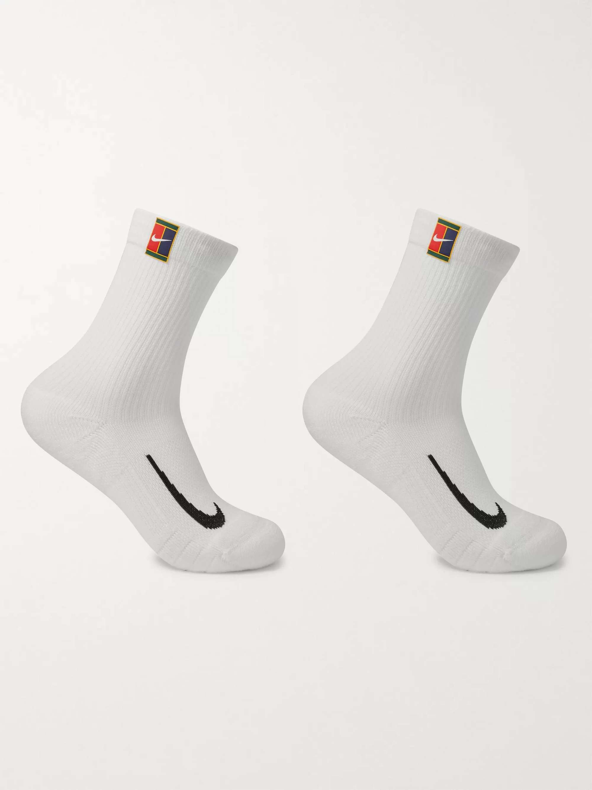 NIKE TENNIS Two-Pack NikeCourt Multiplier Cushioned Dri-FIT Tennis Socks Men | MR PORTER