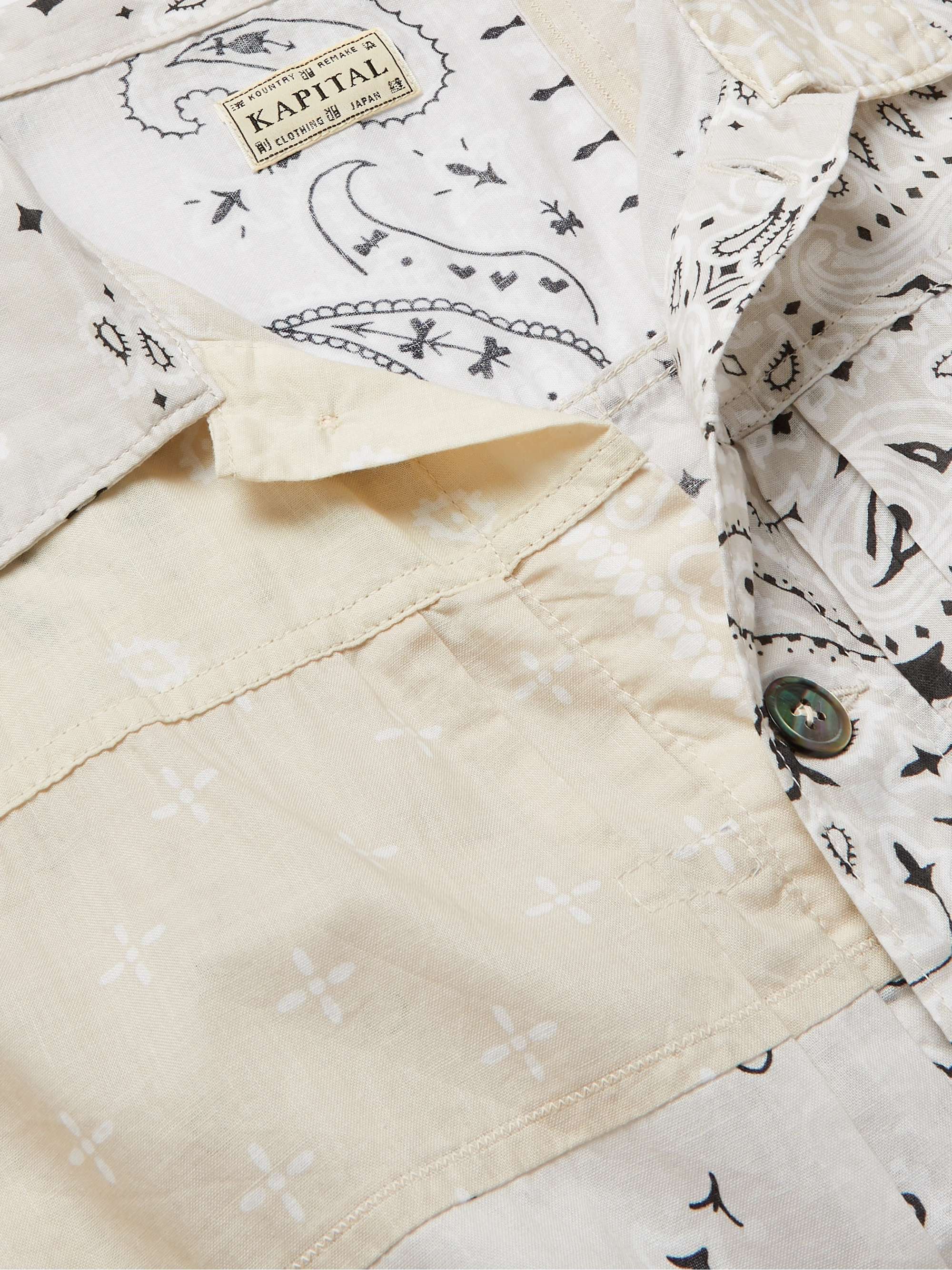 KAPITAL Patchwork Bandana-Print Cotton Jacket