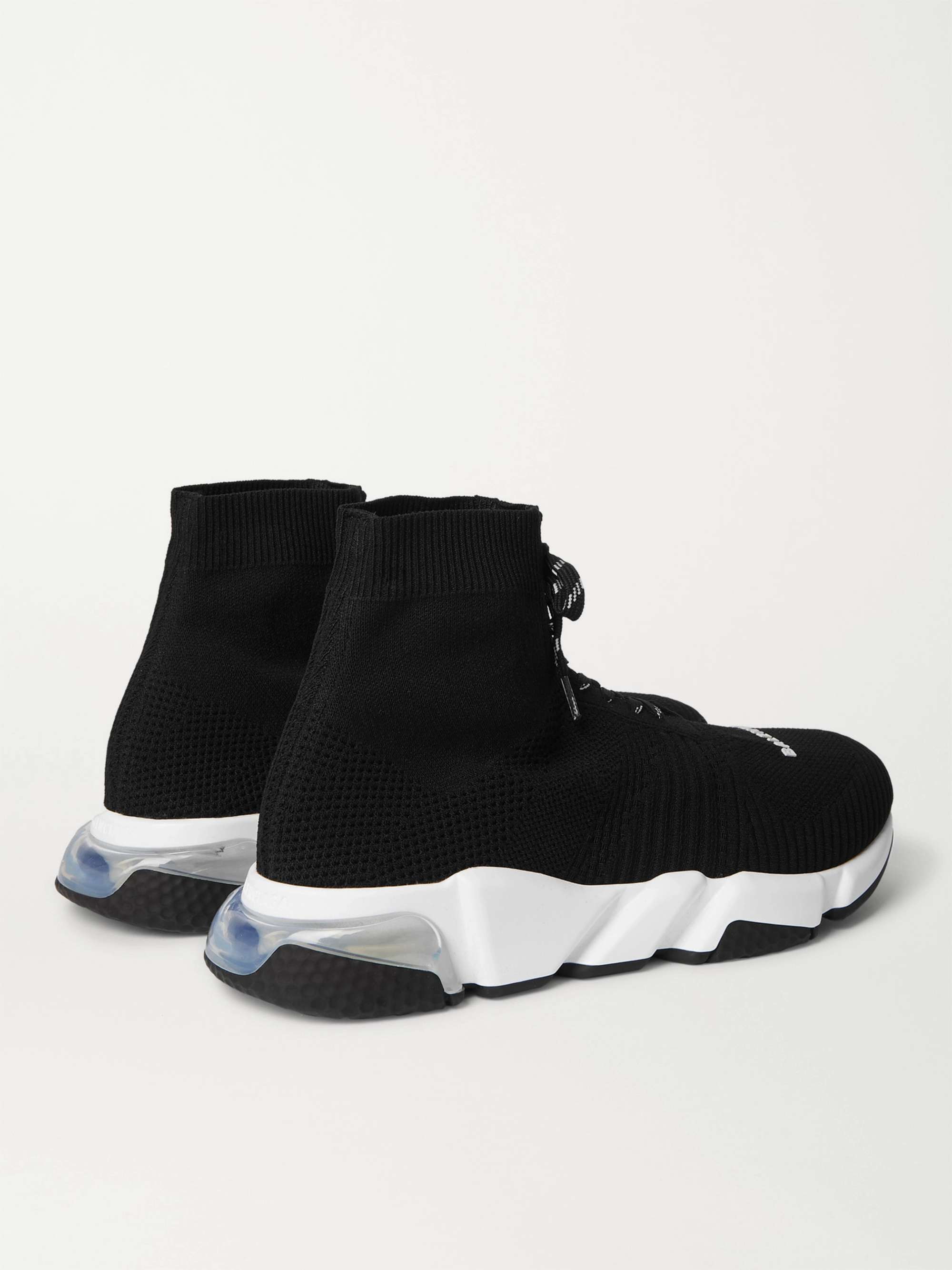 BALENCIAGA Speed Stretch-Knit High-Top Sneakers