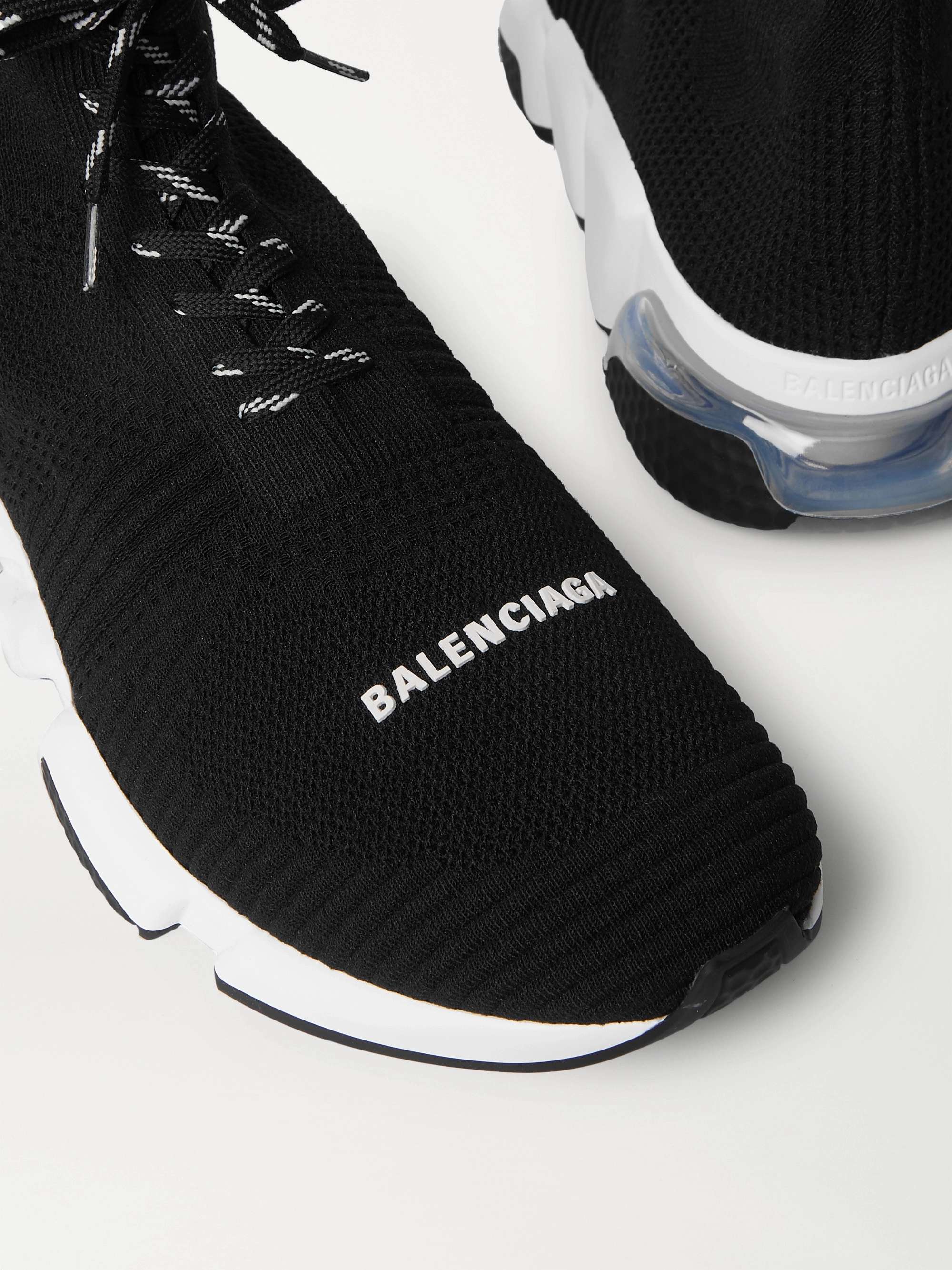 BALENCIAGA Speed Stretch-Knit High-Top Sneakers