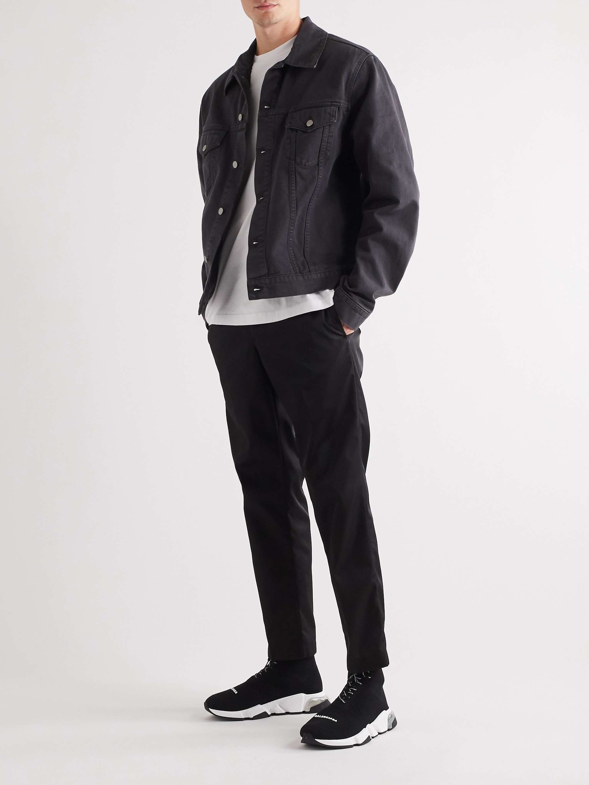 BALENCIAGA Speed Stretch-Knit High-Top Sneakers