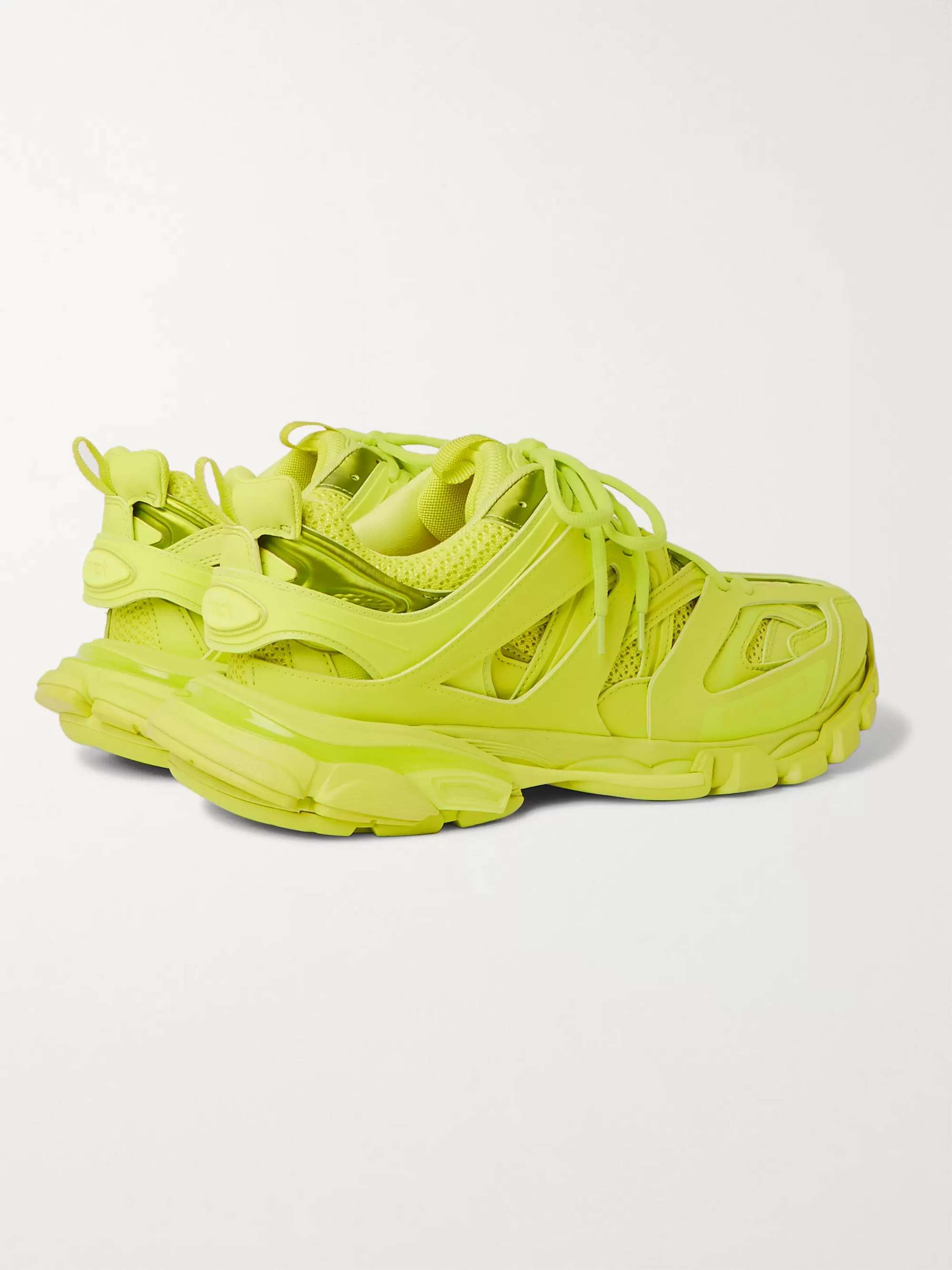 BALENCIAGA Track Nylon, Mesh and Rubber Sneakers