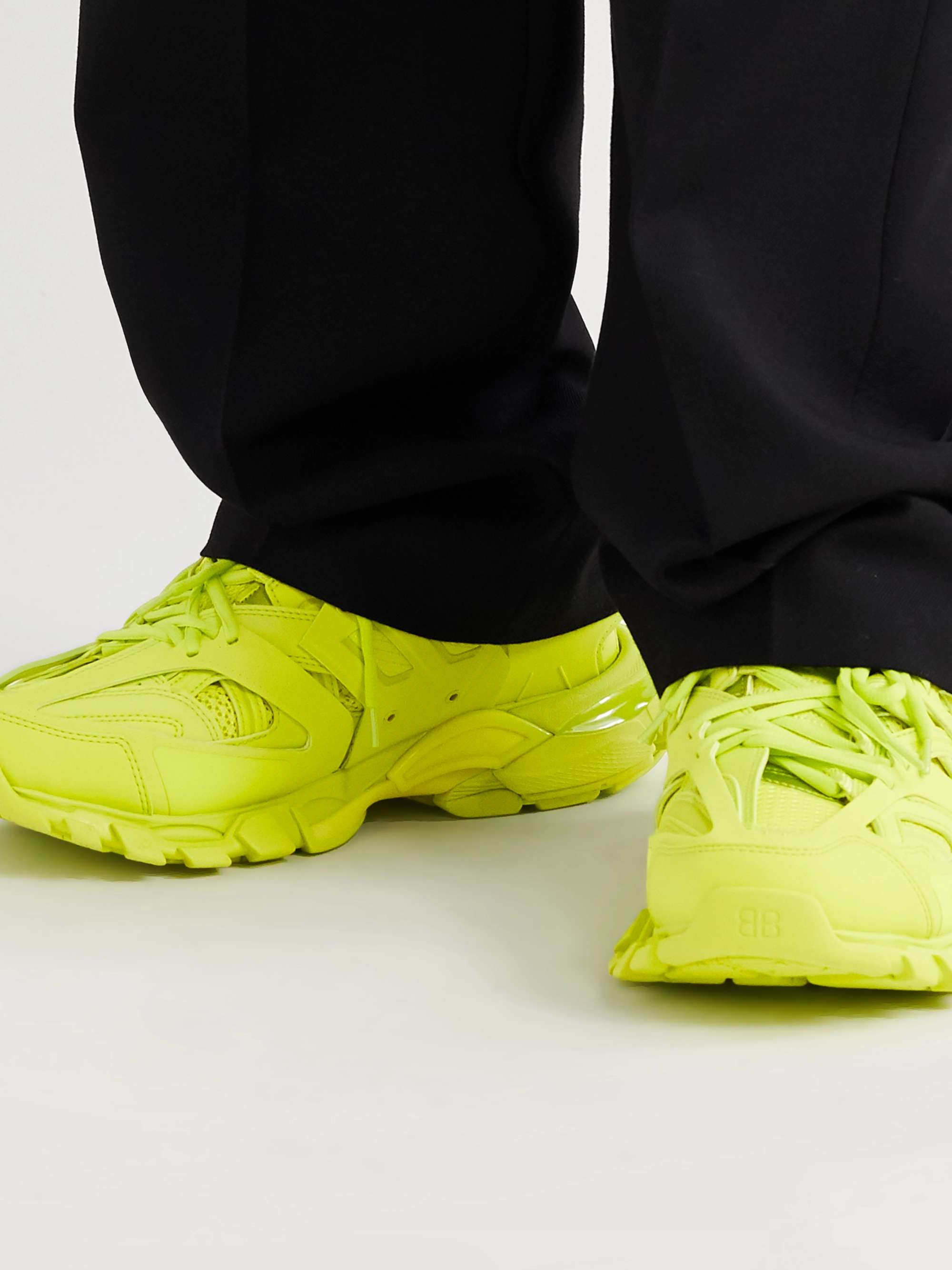 BALENCIAGA Track Nylon, Mesh and Rubber Sneakers