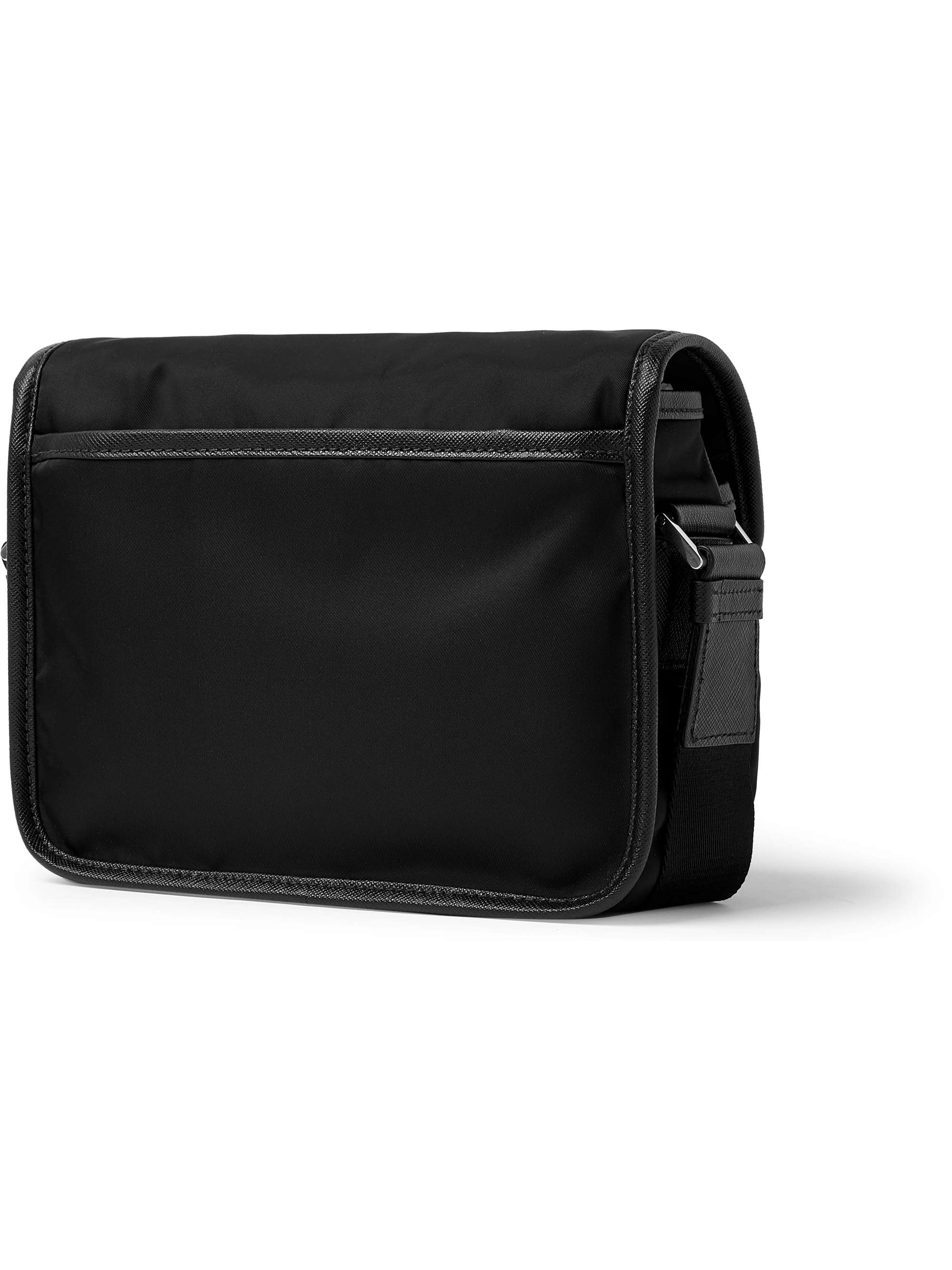 PRADA Saffiano Leather-Trimmed Nylon Messenger Bag