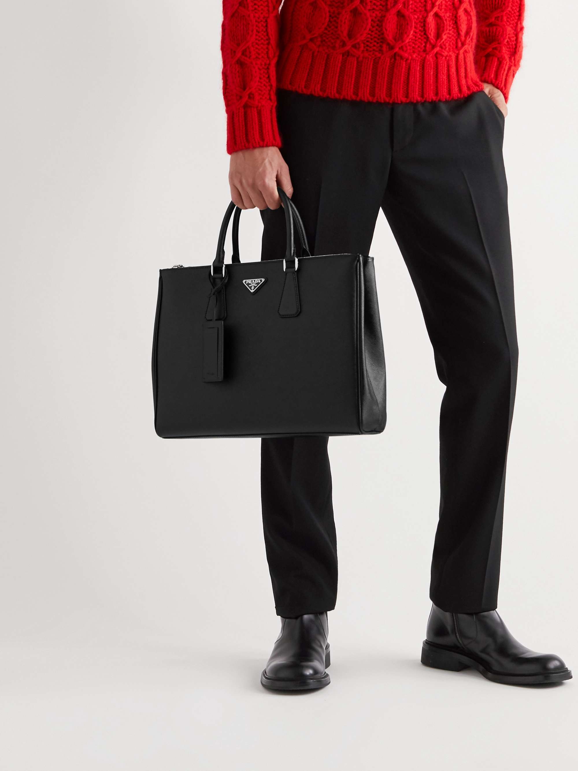 PRADA Saffiano Leather Tote Bag